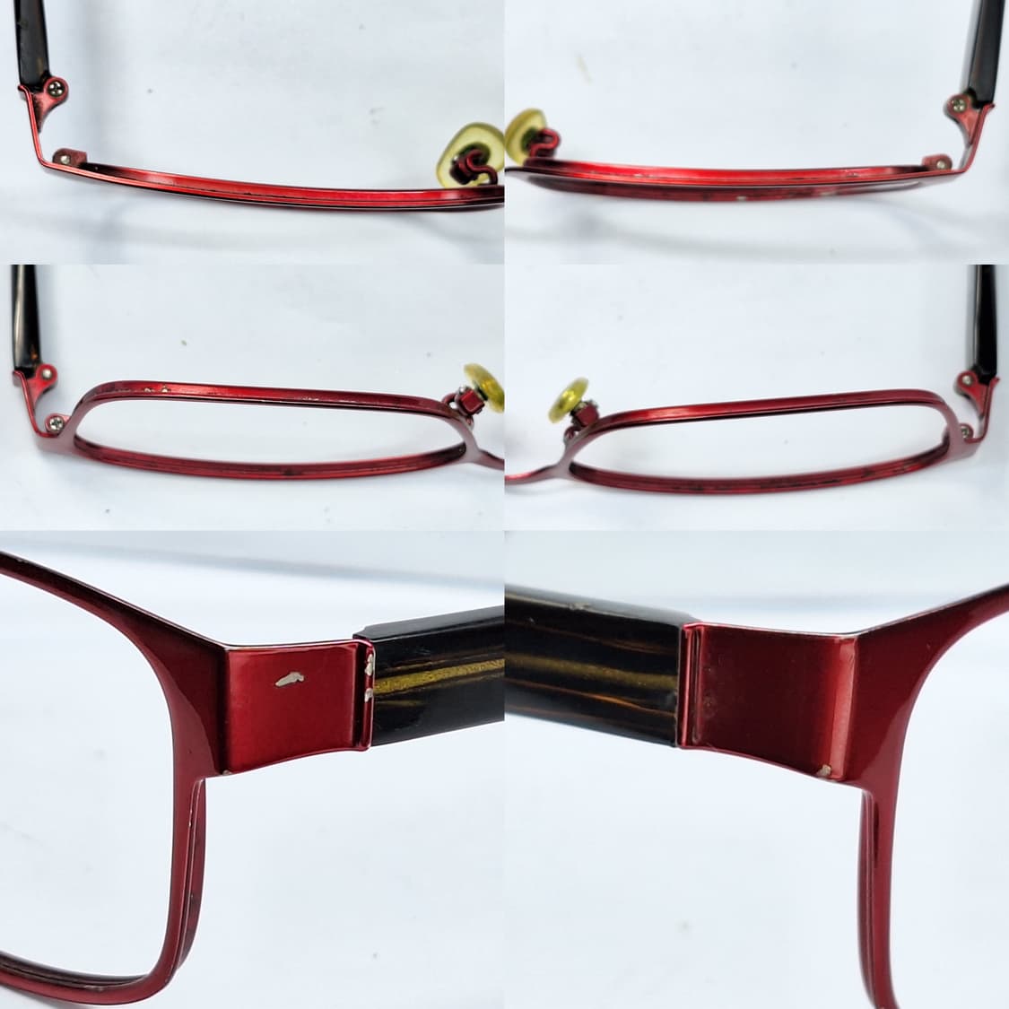 Zoff 조프 ZY62021C 스테인리스 하이브리드 메탈릭 레드 안경테  상품이미지5