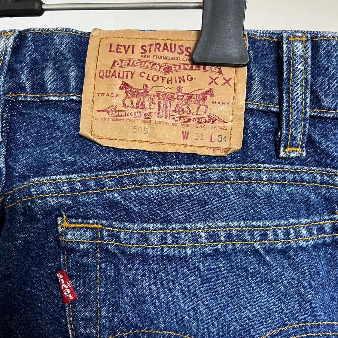 (90's 극초) 리바이스 505 USA 데님 청바지 상품이미지3