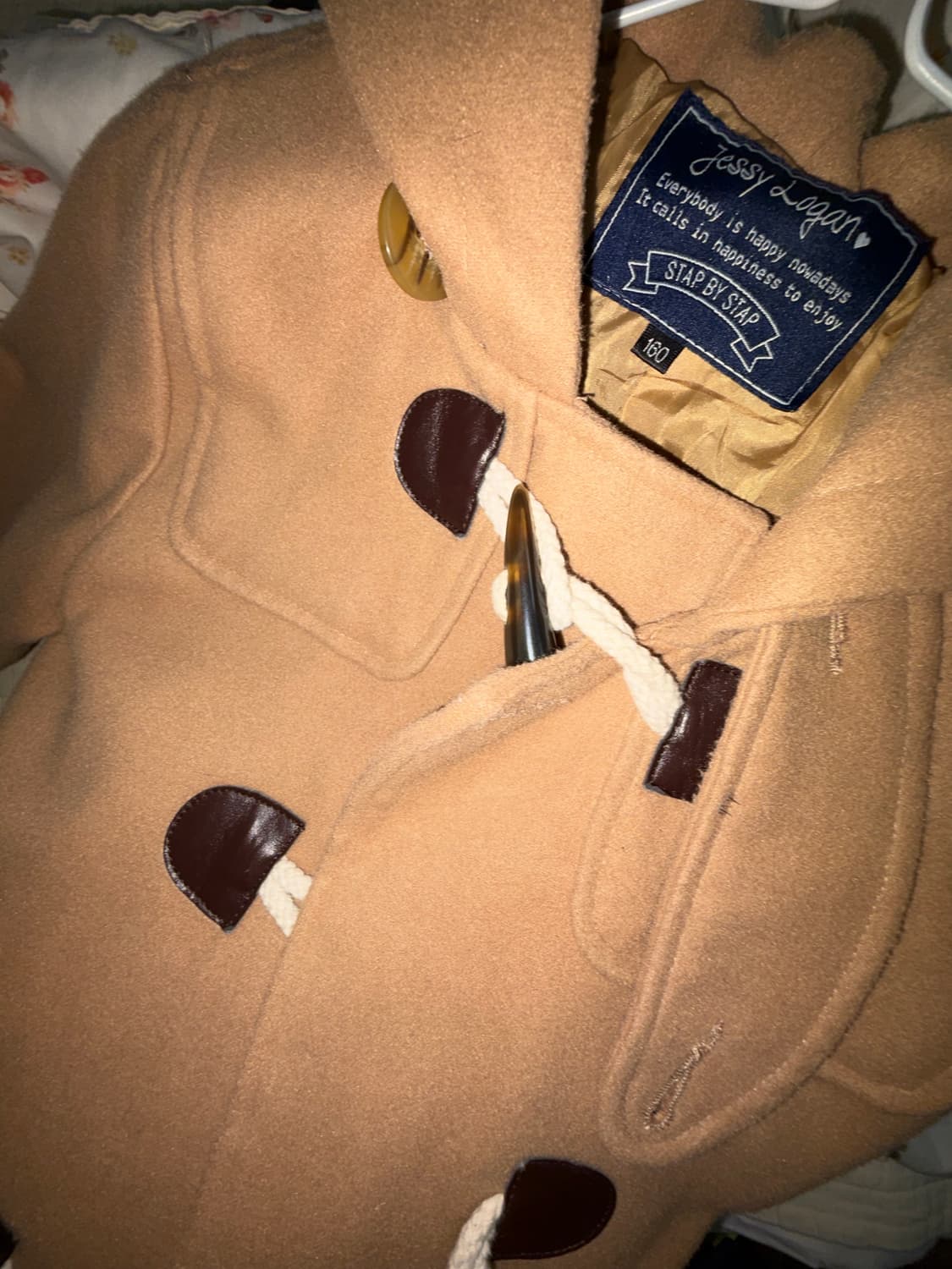 제시로건 빈티지 모리걸 라떼갸루 떡볶이 코트 베이지 상품이미지3