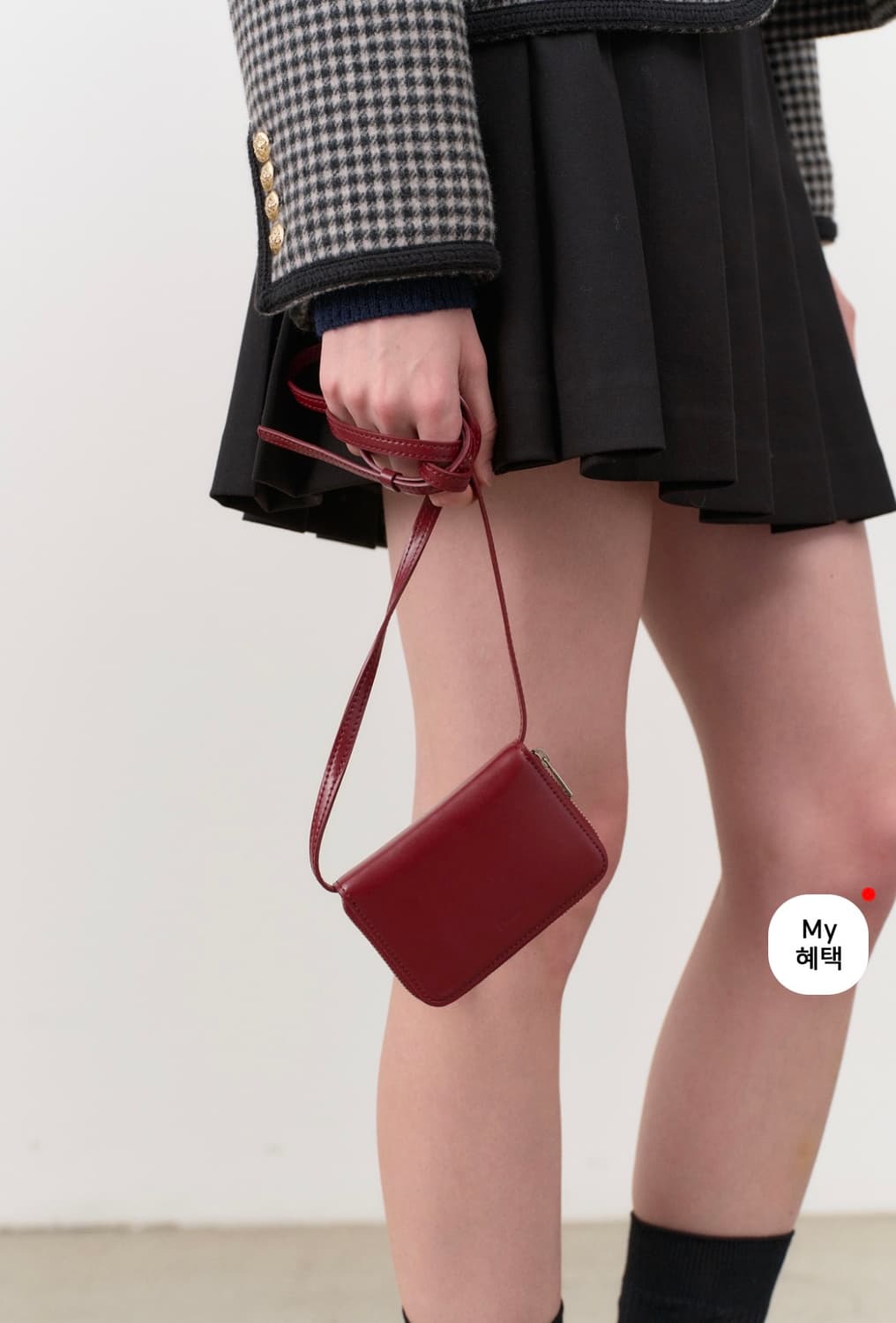 던스트 - 에센셜 미니 카드 백 (버건디) 상품이미지1