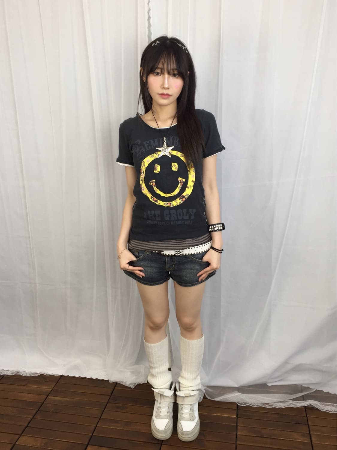 C.O.L.Z.A x Smiley Face Punk T-Shirt 상품이미지1