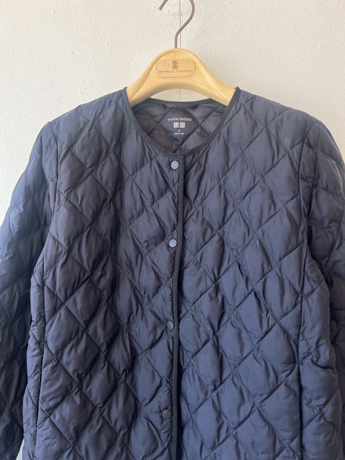 유니클로 여성 블랙 경량패딩점퍼 누빔패딩점퍼 상품이미지1