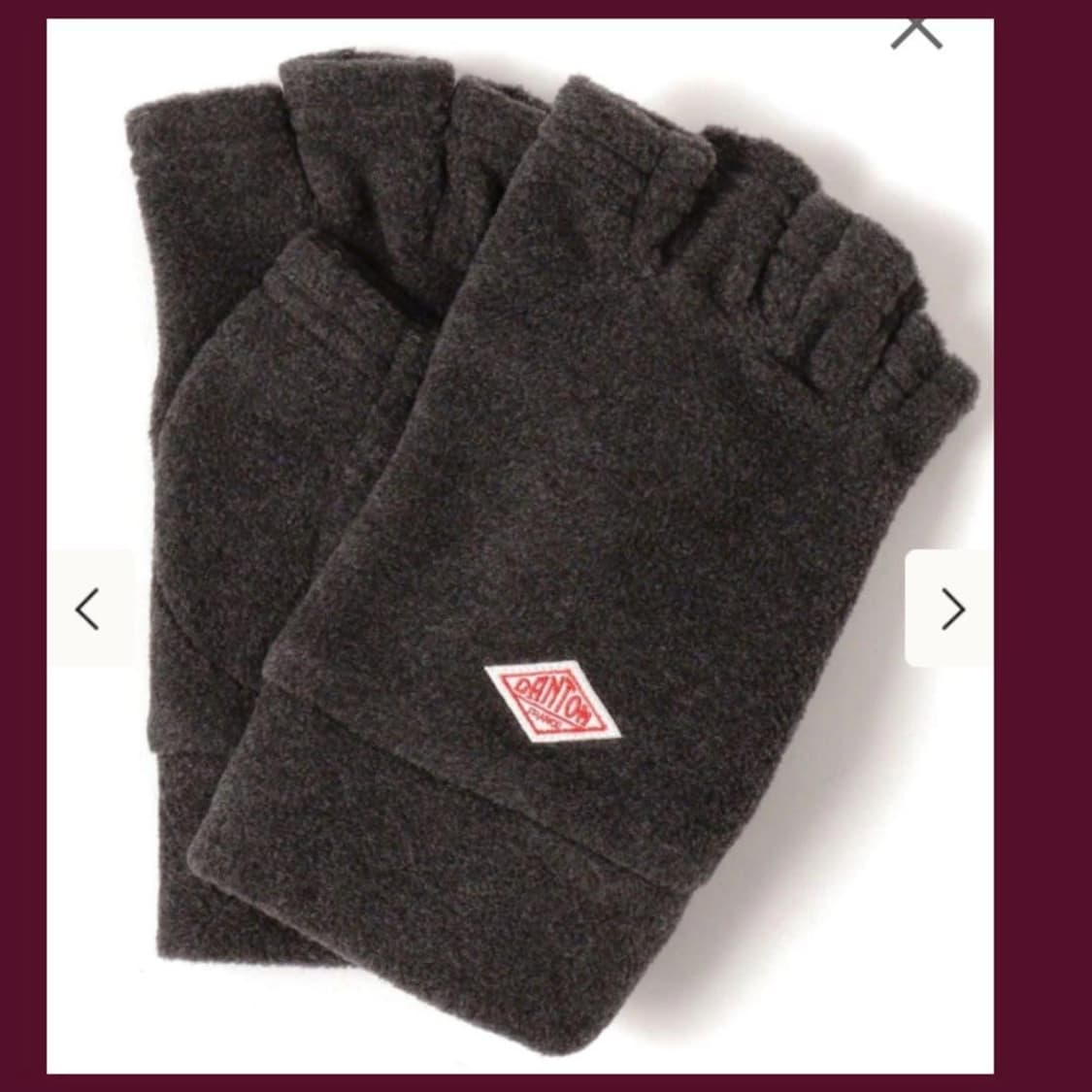 단톤 플리스 핑거리스 글러브 상품이미지3