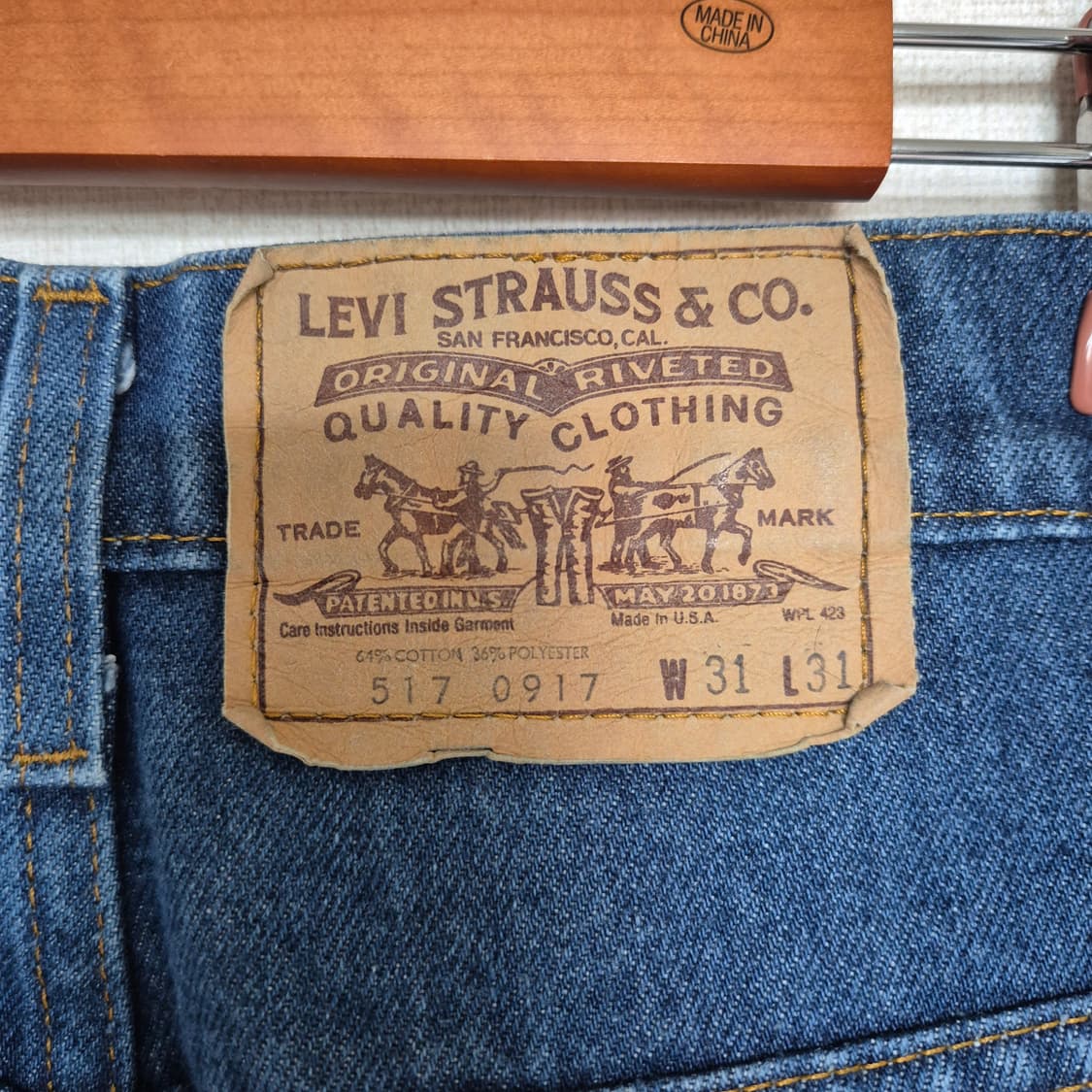 80's levis 리바이스 517 Made In USA 부츠컷 상품이미지5