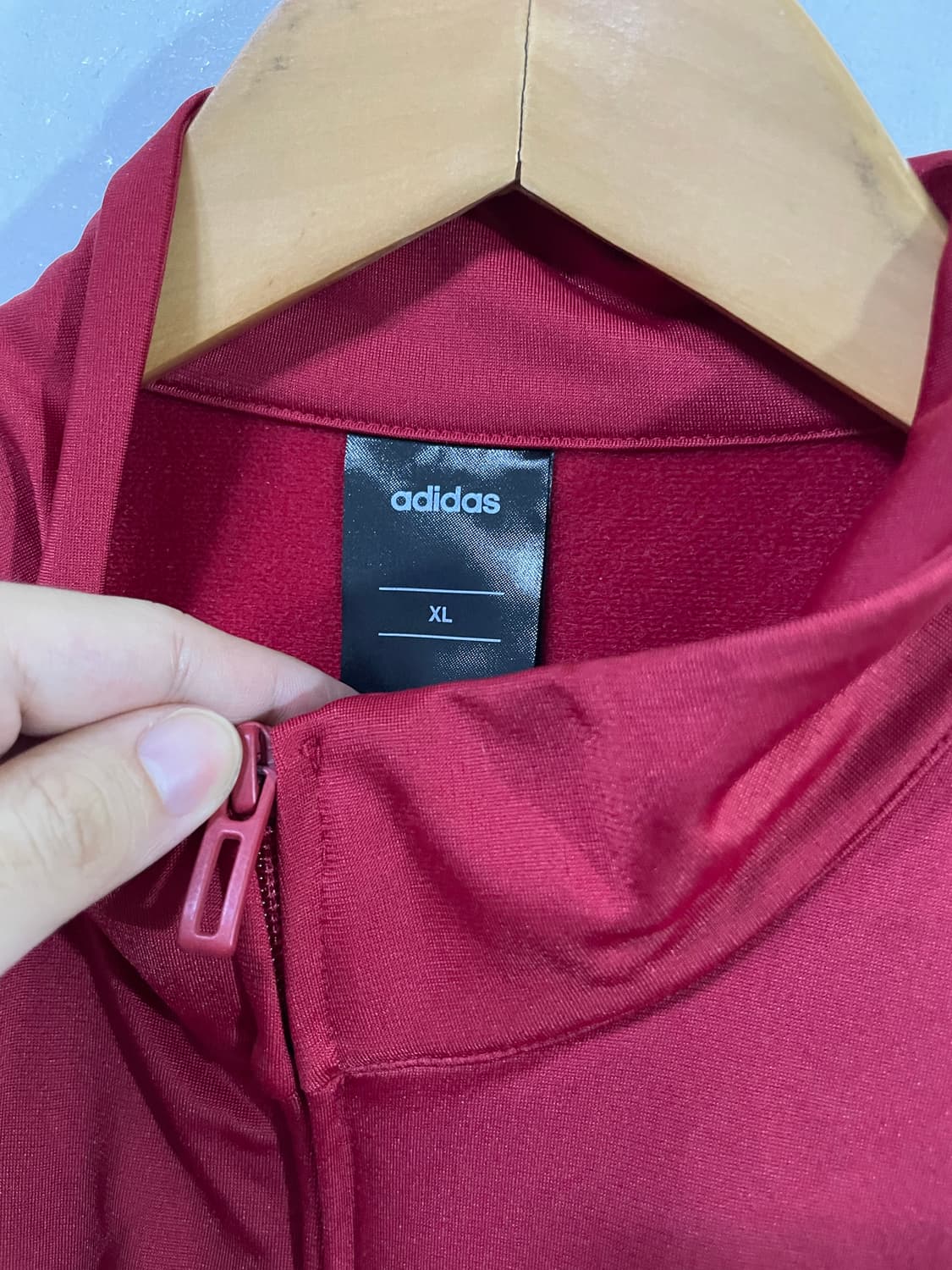 아디다스 트랙탑 져지 자켓 버건디 레드 XL 105 상품이미지8