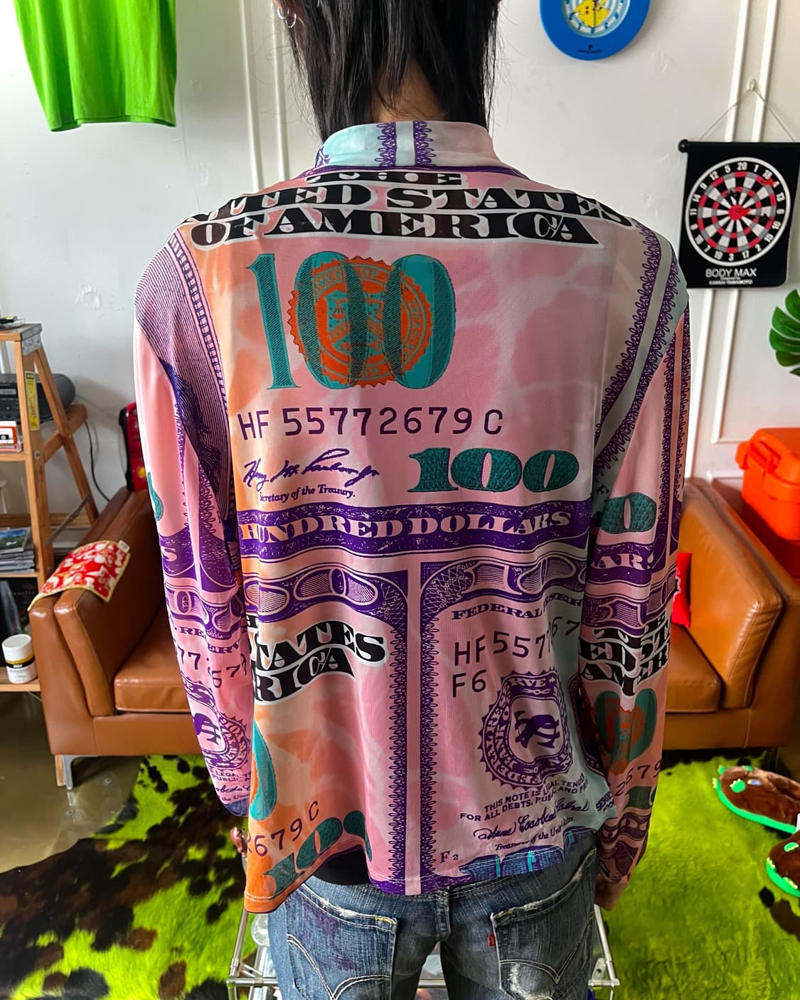 Psychedelic Dollar Pattern Long-Sleeve 상품이미지3
