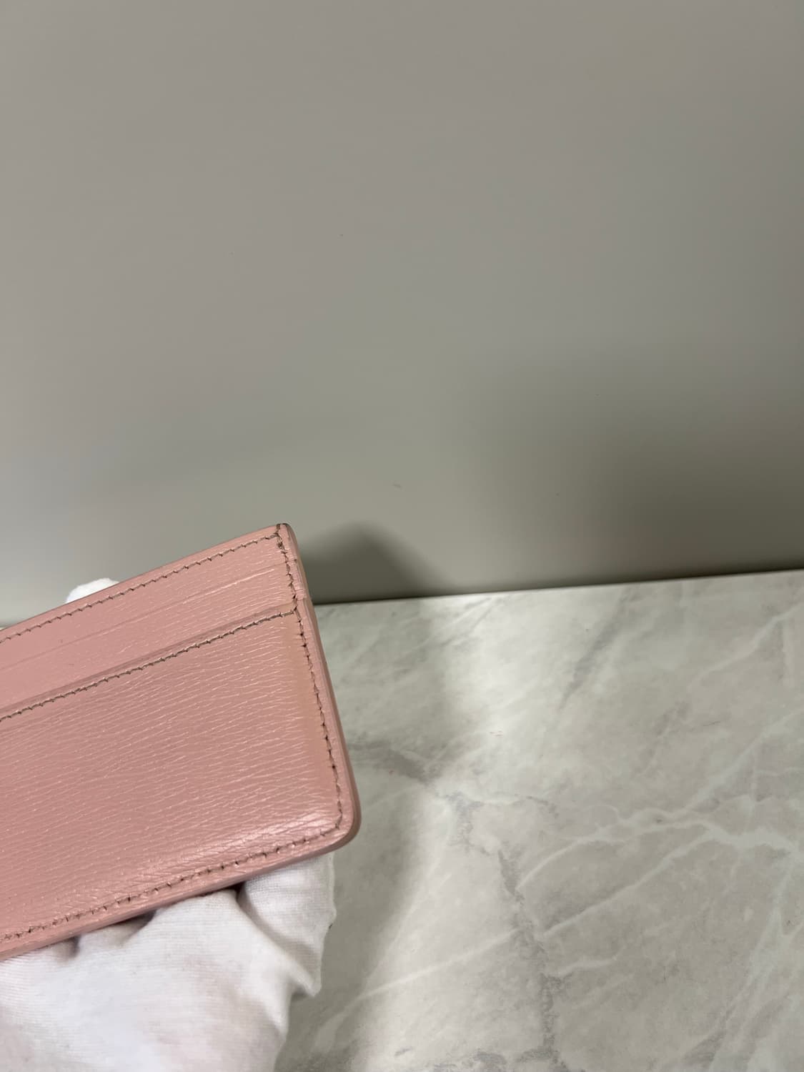 구찌 스크립트 라이트 레더 카드지갑 핑크 상품이미지6