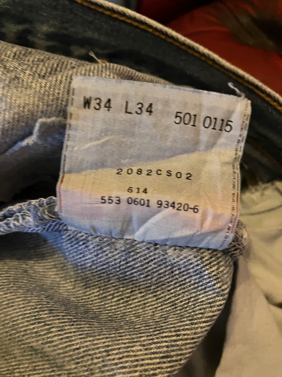 00s USA 빈티지 리바이스 501 데님 팬츠 상품이미지8