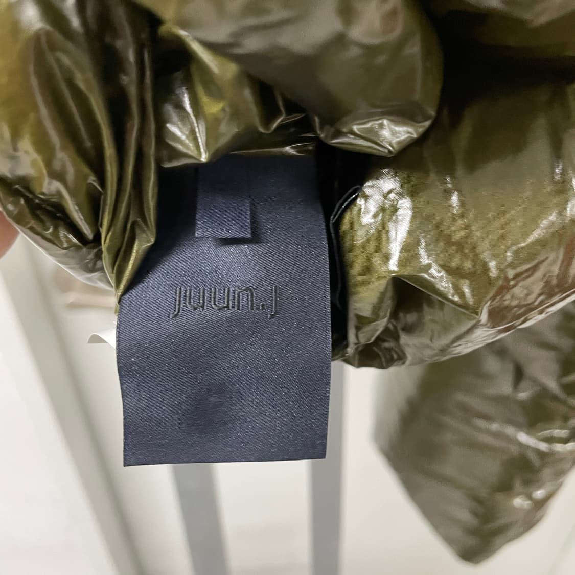 juun.j 후드 패딩 머플러 카키 상품이미지9