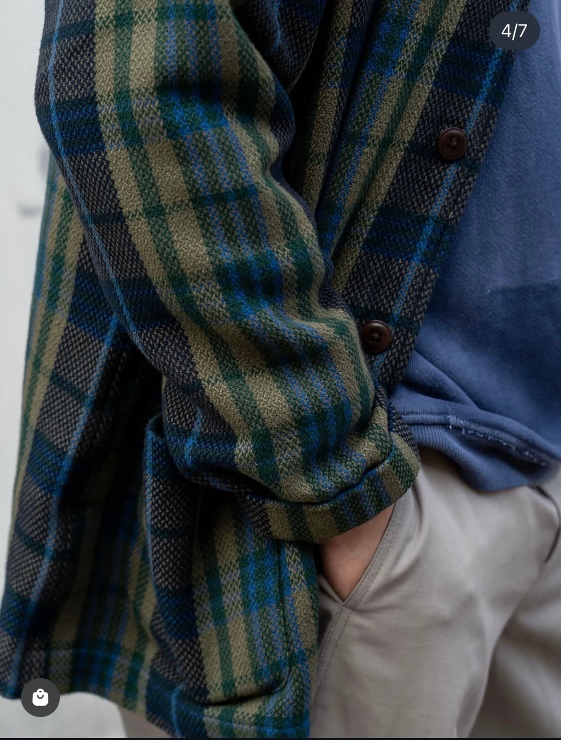 오리지널 마드라스 체크패턴 저켓 팝니다 상품이미지3