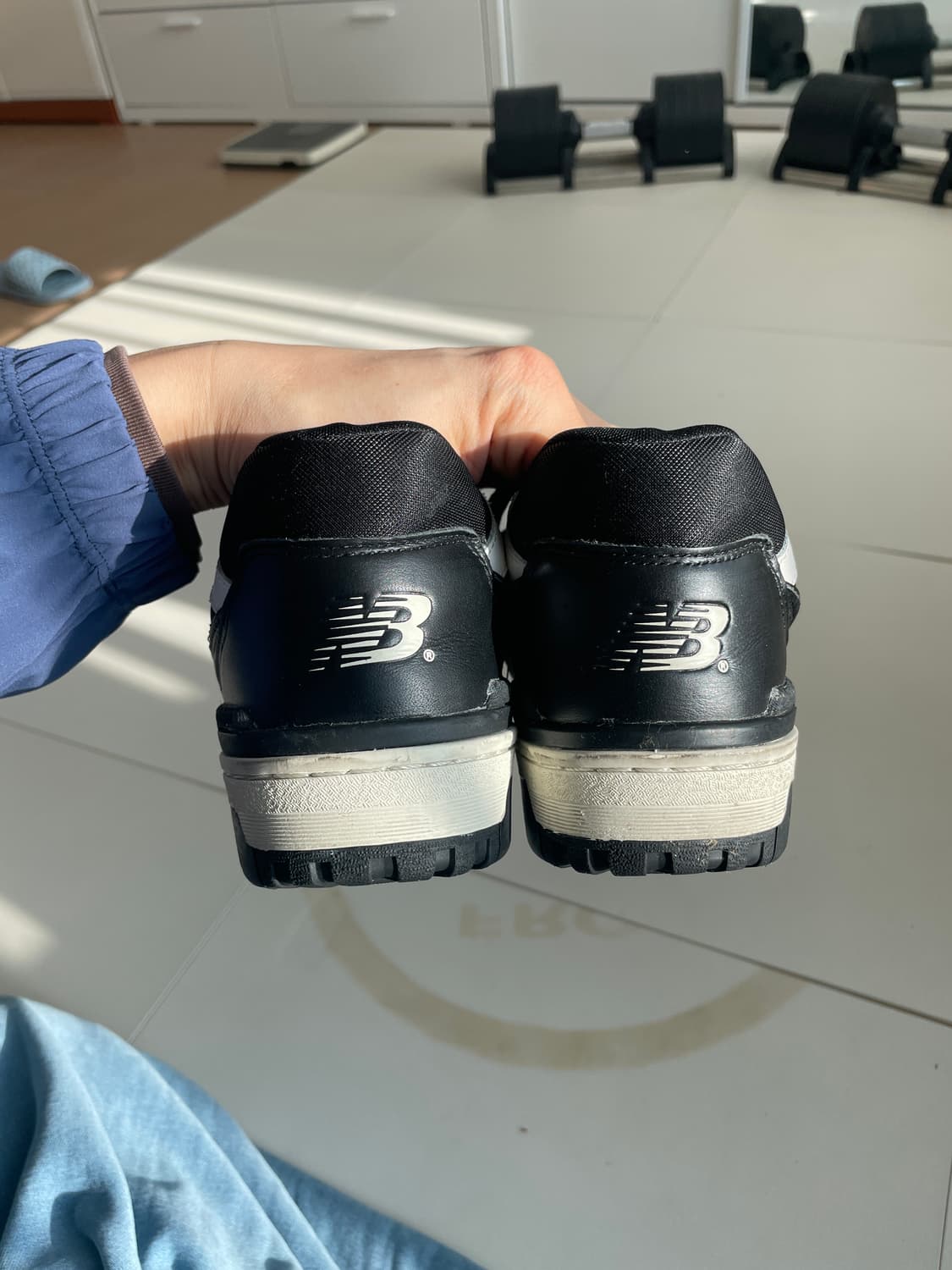 뉴발란스550 280 블랙가죽 상품이미지5