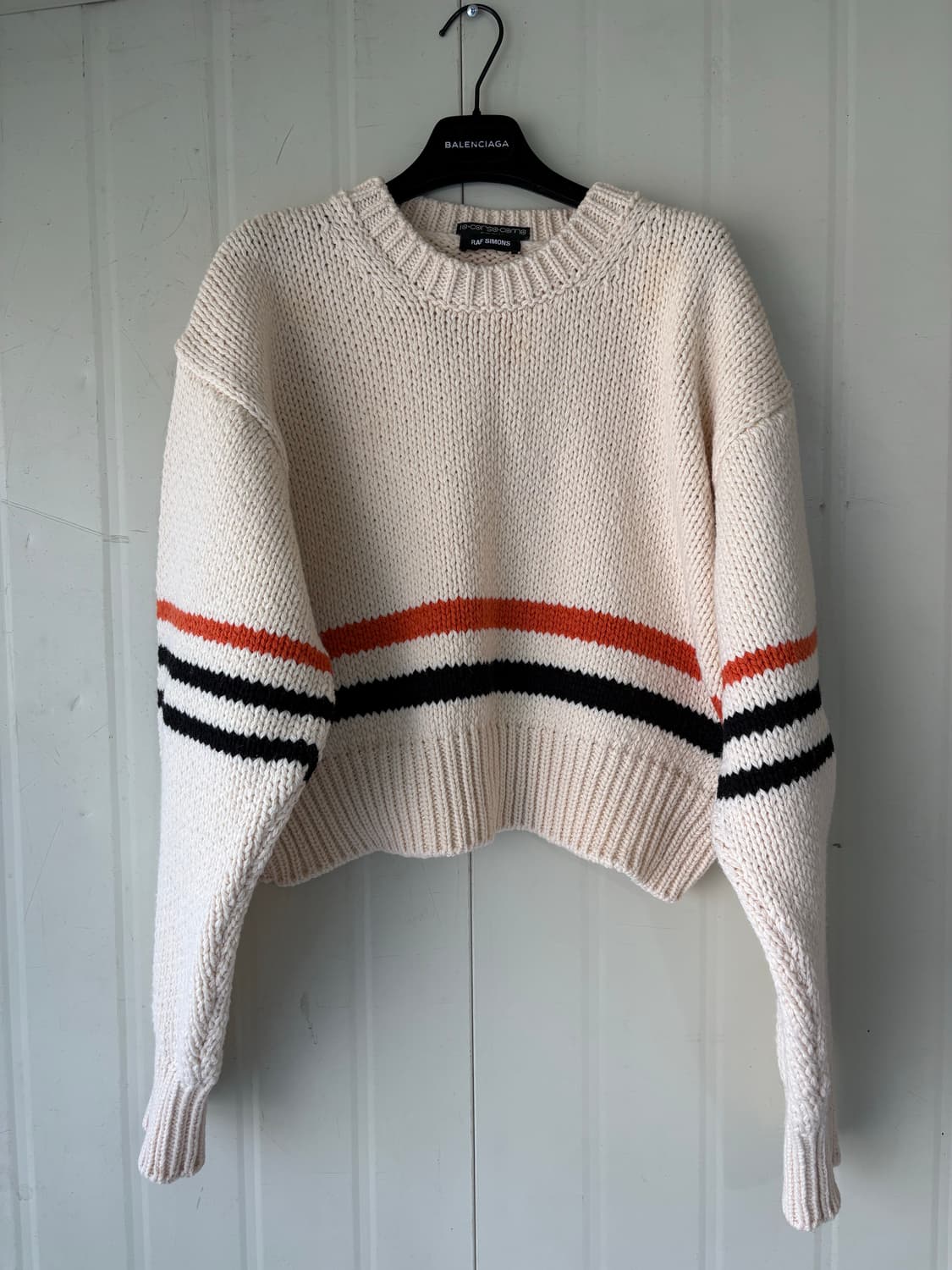 라프시몬스 크롭 니트 상품이미지2