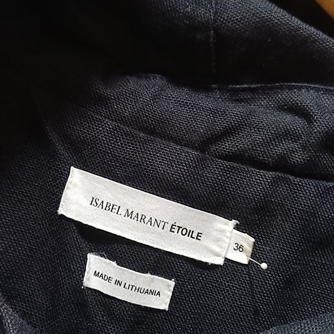 국내 이자벨마랑 린넨 봄 가을 후드 자켓 여성 S 큐티 블랙 사랑봉봉 상품이미지6