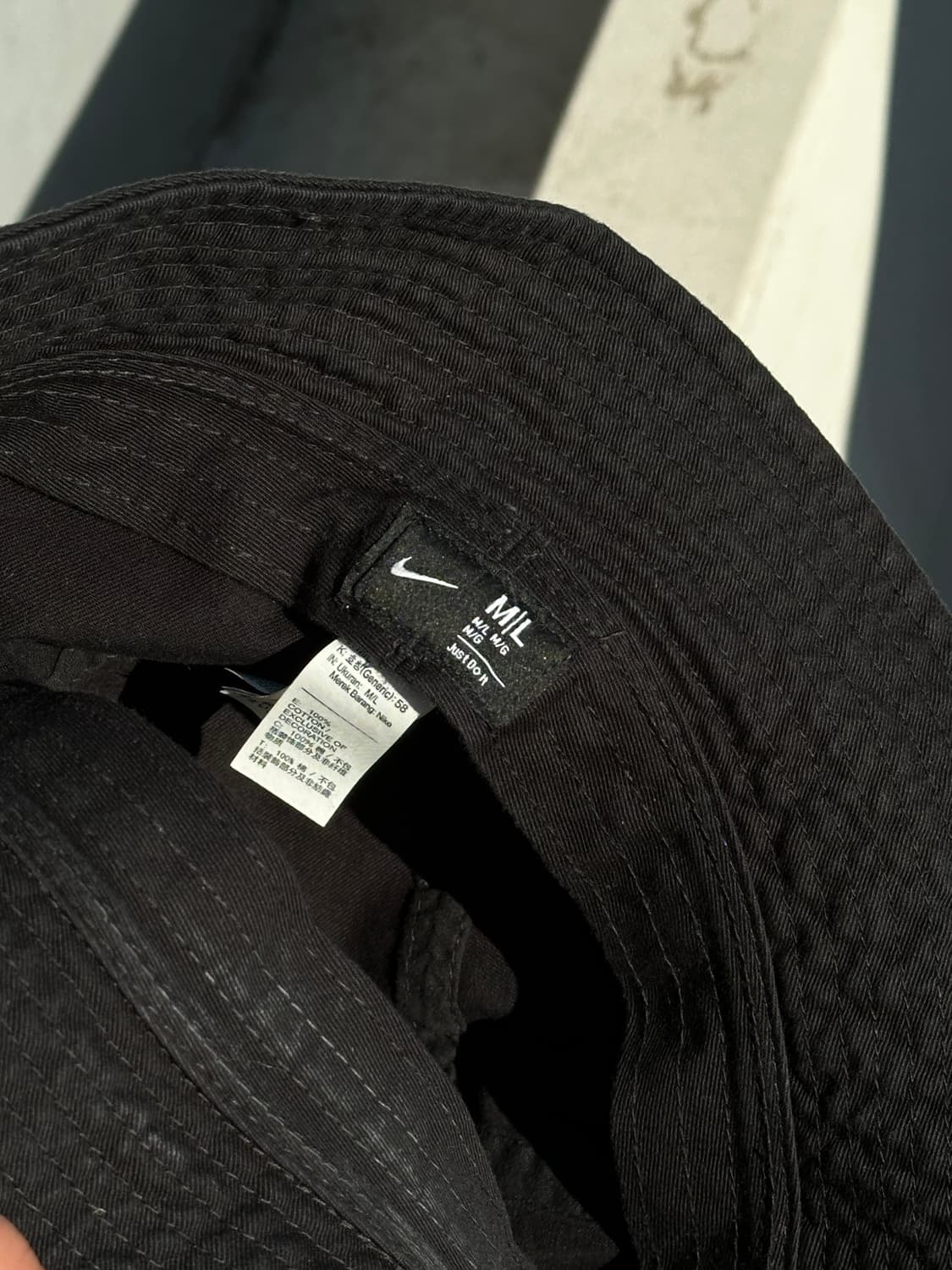 [M-L] 나이키 로고 블랙 버킷햇 모자 상품이미지5