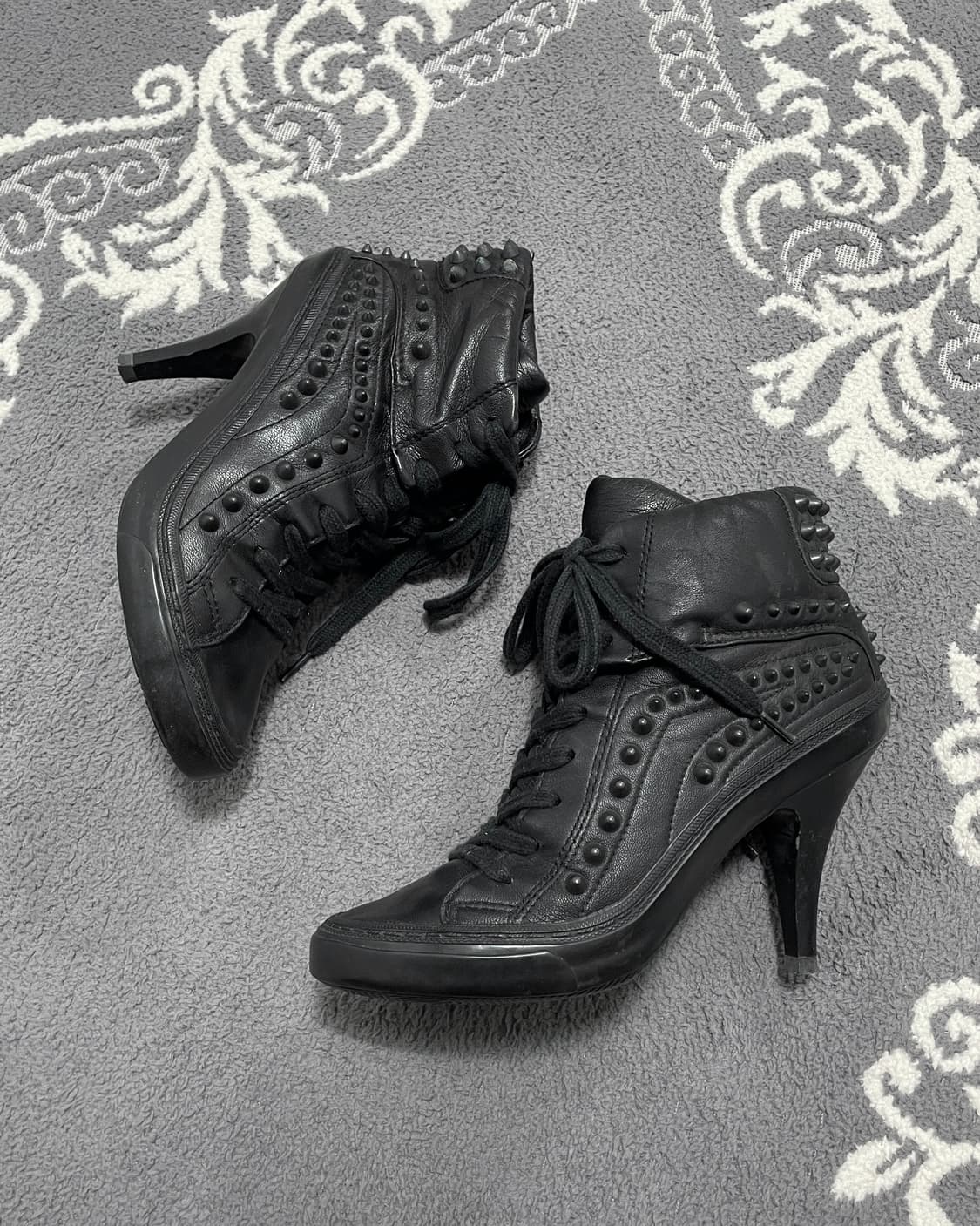 Ash Black Studded Heel Sneakers Black 상품이미지2