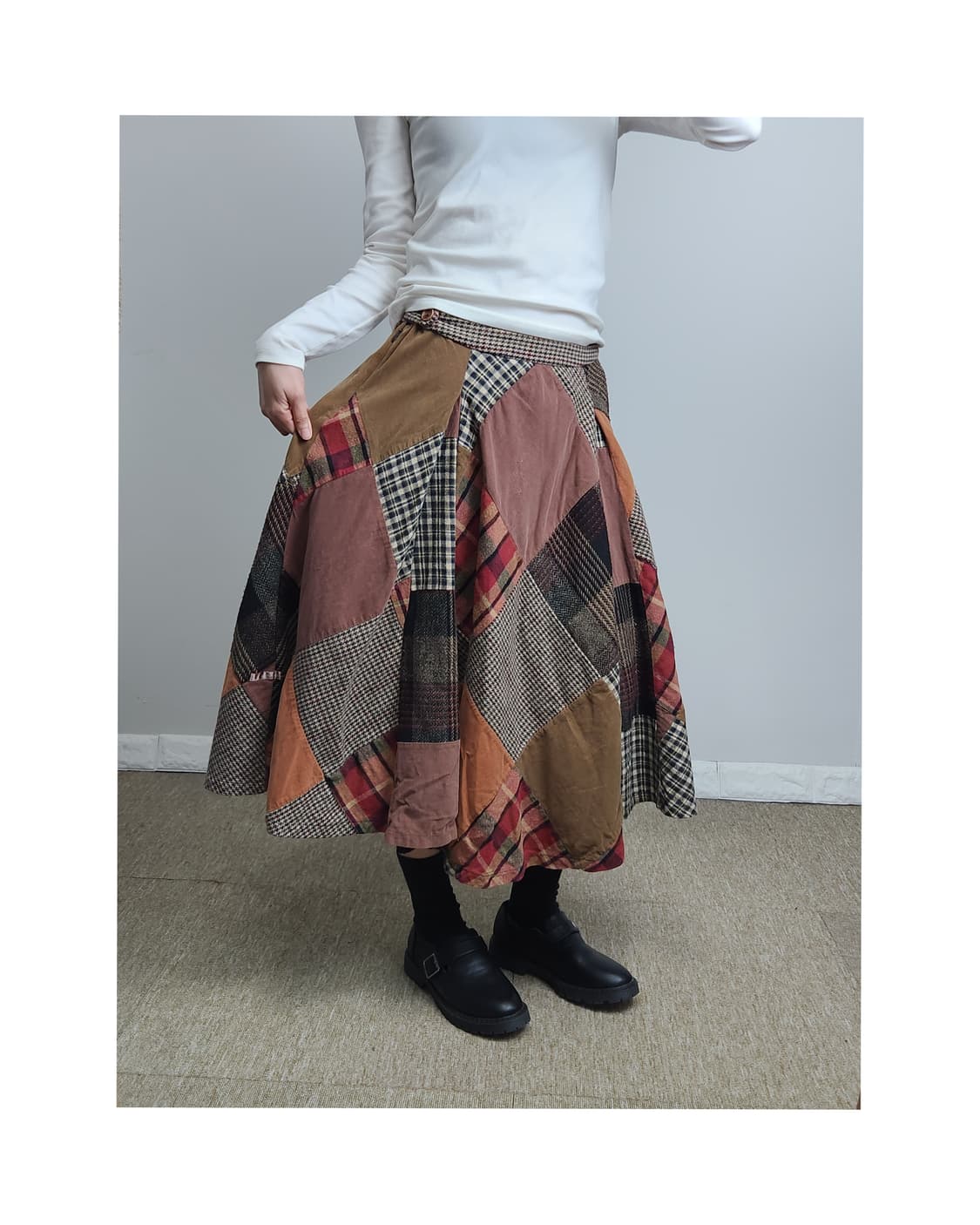 (Thursday Island)패치워크 스커트 상품이미지1