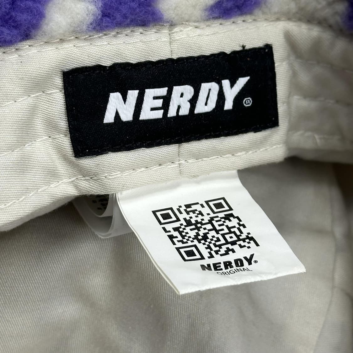 널디 홀로그램 퍼플 후리스 버킷햇 모자 상품이미지5