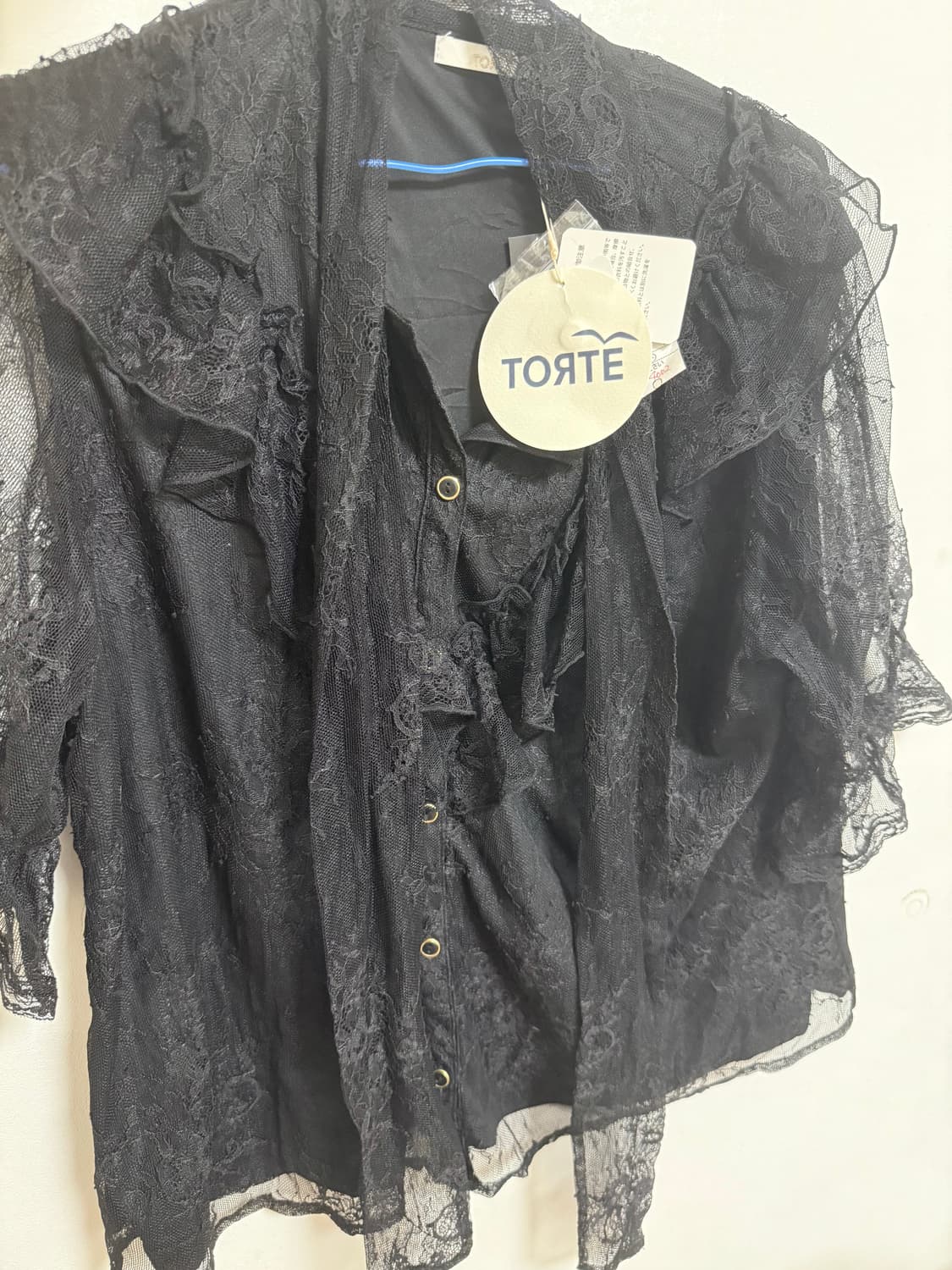 고스코디세트☠ 레이스블라우스🖤 상품이미지4
