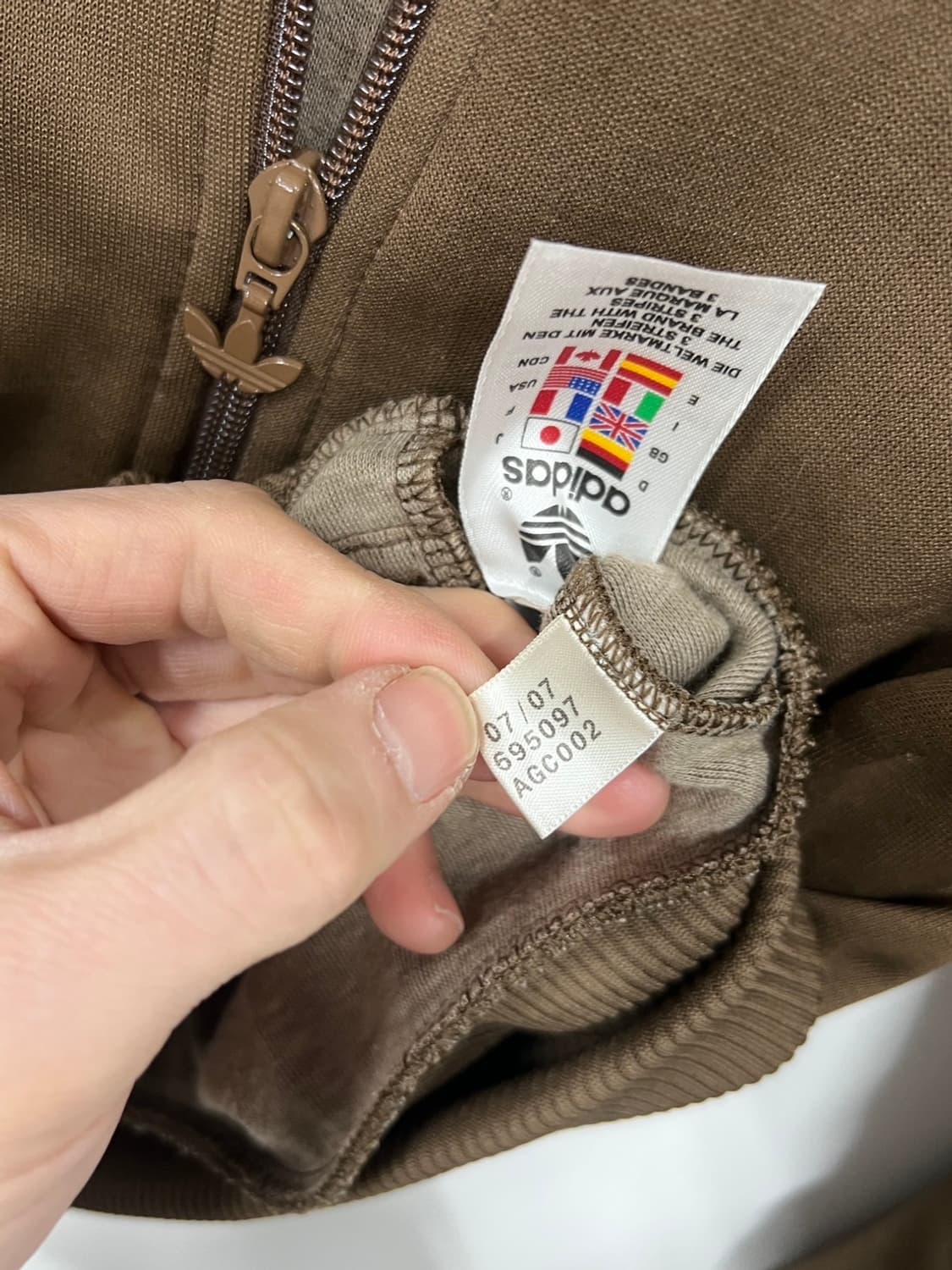 아디다스 트레포일 민트 브라운 져지 셋업 상품이미지6