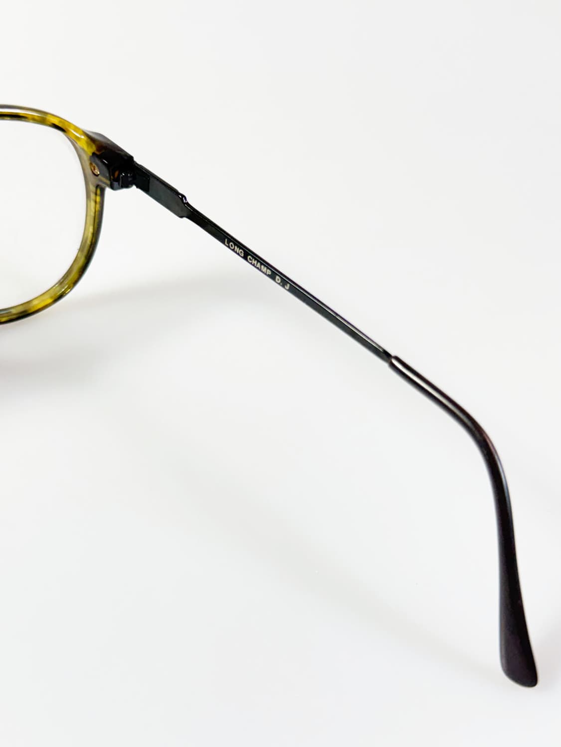 90s LONG CHAMP 마블 스퀘어 보잉 프레임 빈티지 안경 상품이미지7