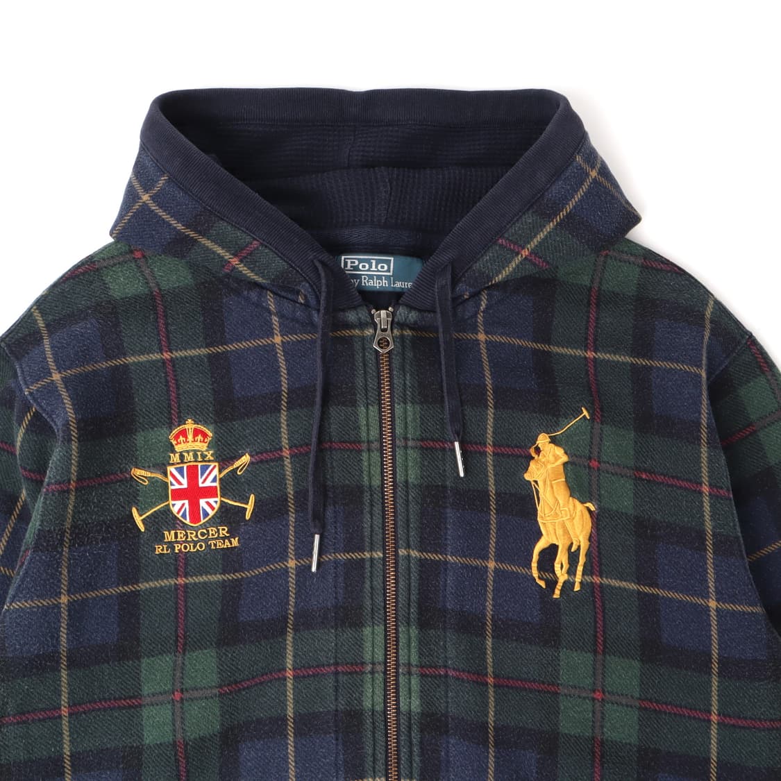 폴로 랄프로렌 빅포니 블랙와치 후드집업 상품이미지2