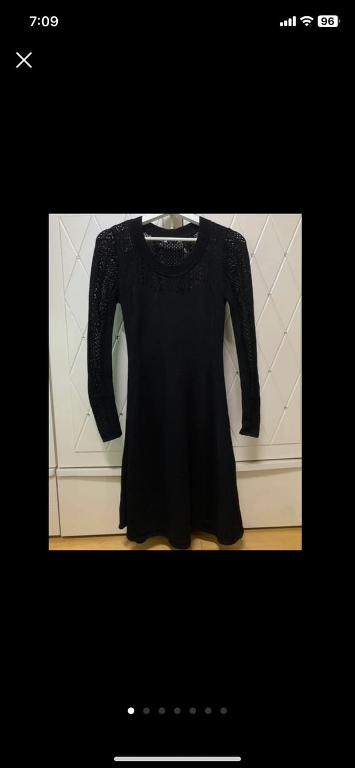 (한번착용)h&m 블랙 레이스 a라인 원피스 상품이미지1