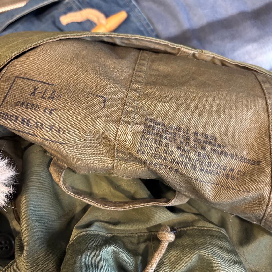 50년대 미군 og m-51 피쉬테일 파카 상품이미지9