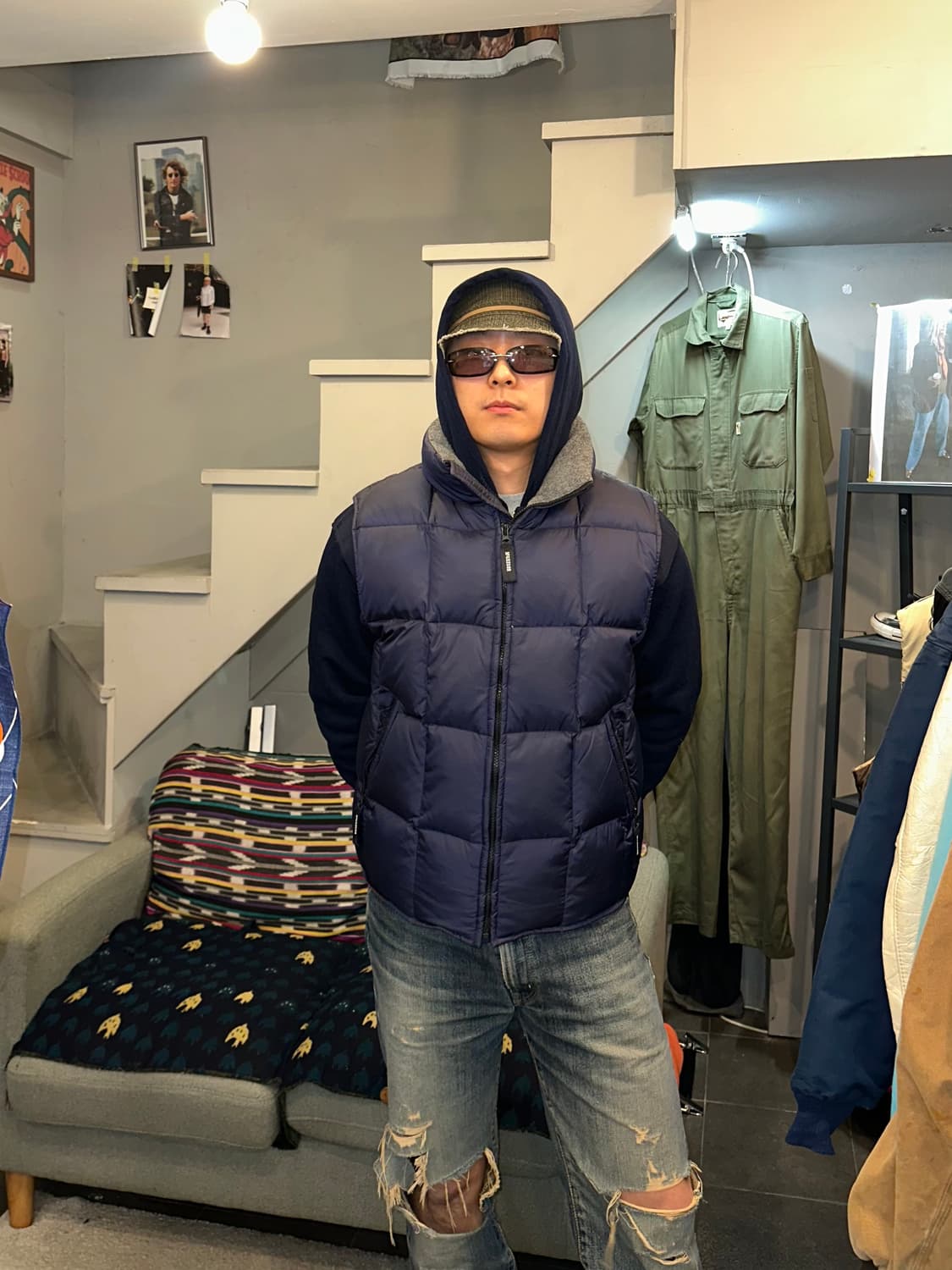 90‘s Mcgregor quilted line padded vest 상품이미지1
