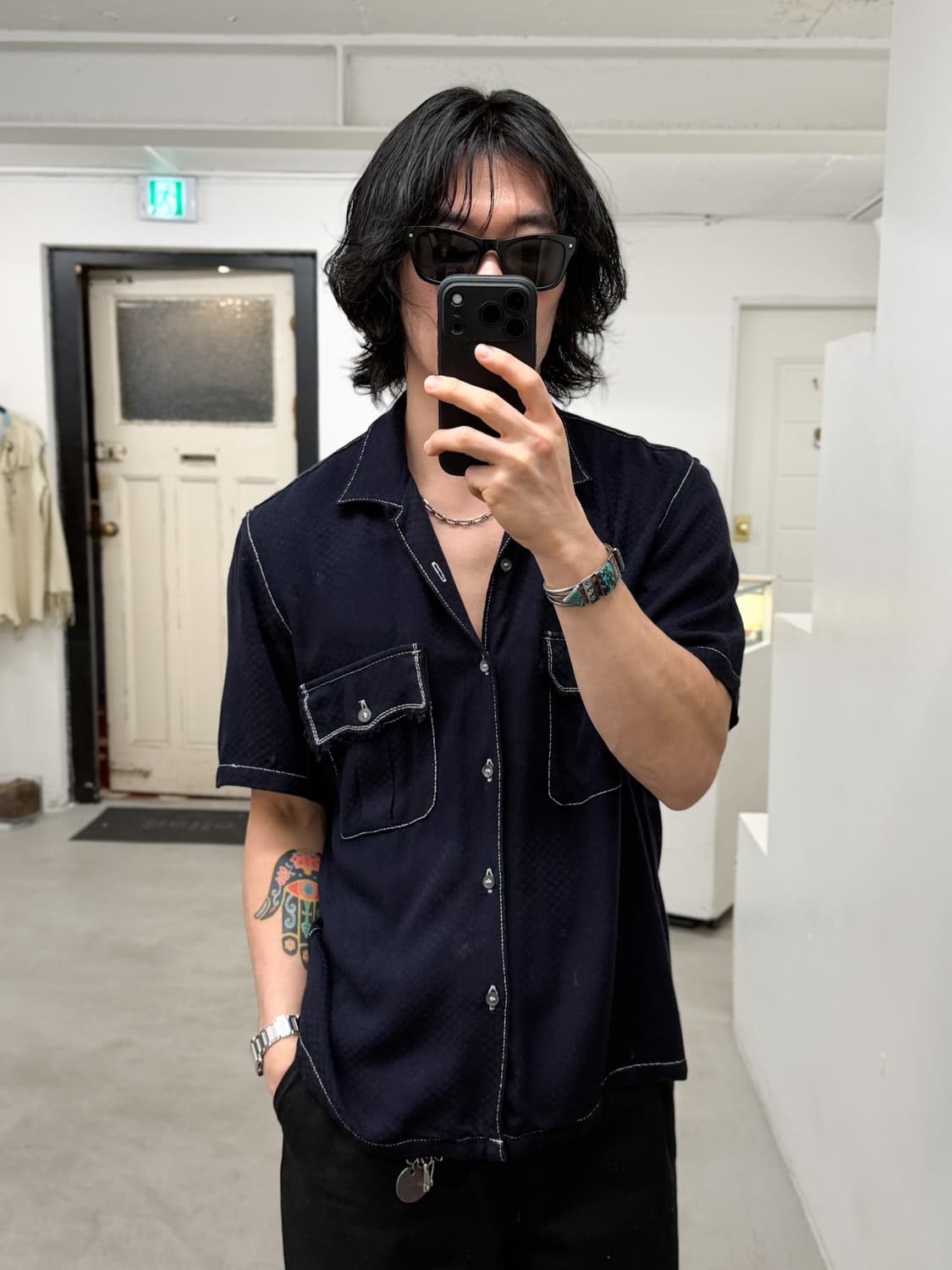 꼼데가르송 자카드 레이온 셔츠 상품이미지8