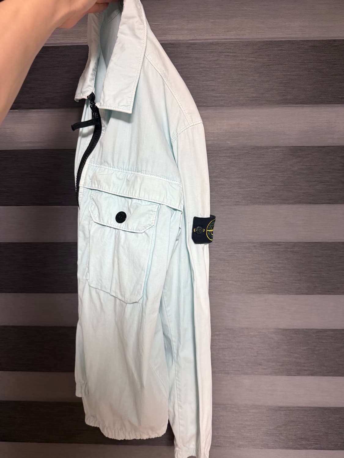 스톤아일랜드 라이트 오버셔츠 자켓 스카이블루 상품이미지2