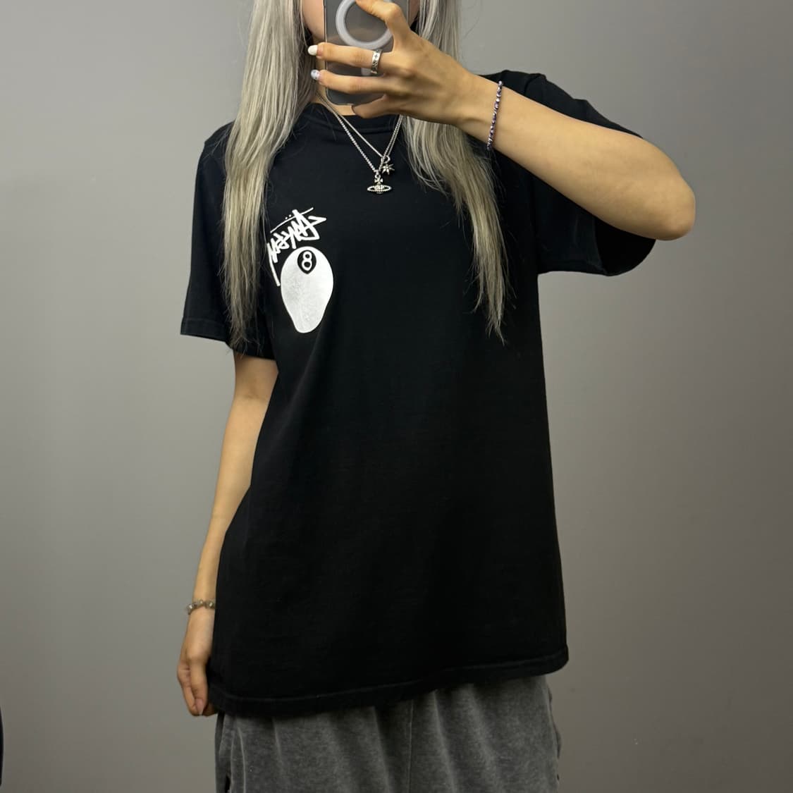 STUSSY 스투시 8볼 피그먼트 반팔 티셔츠 상품이미지2