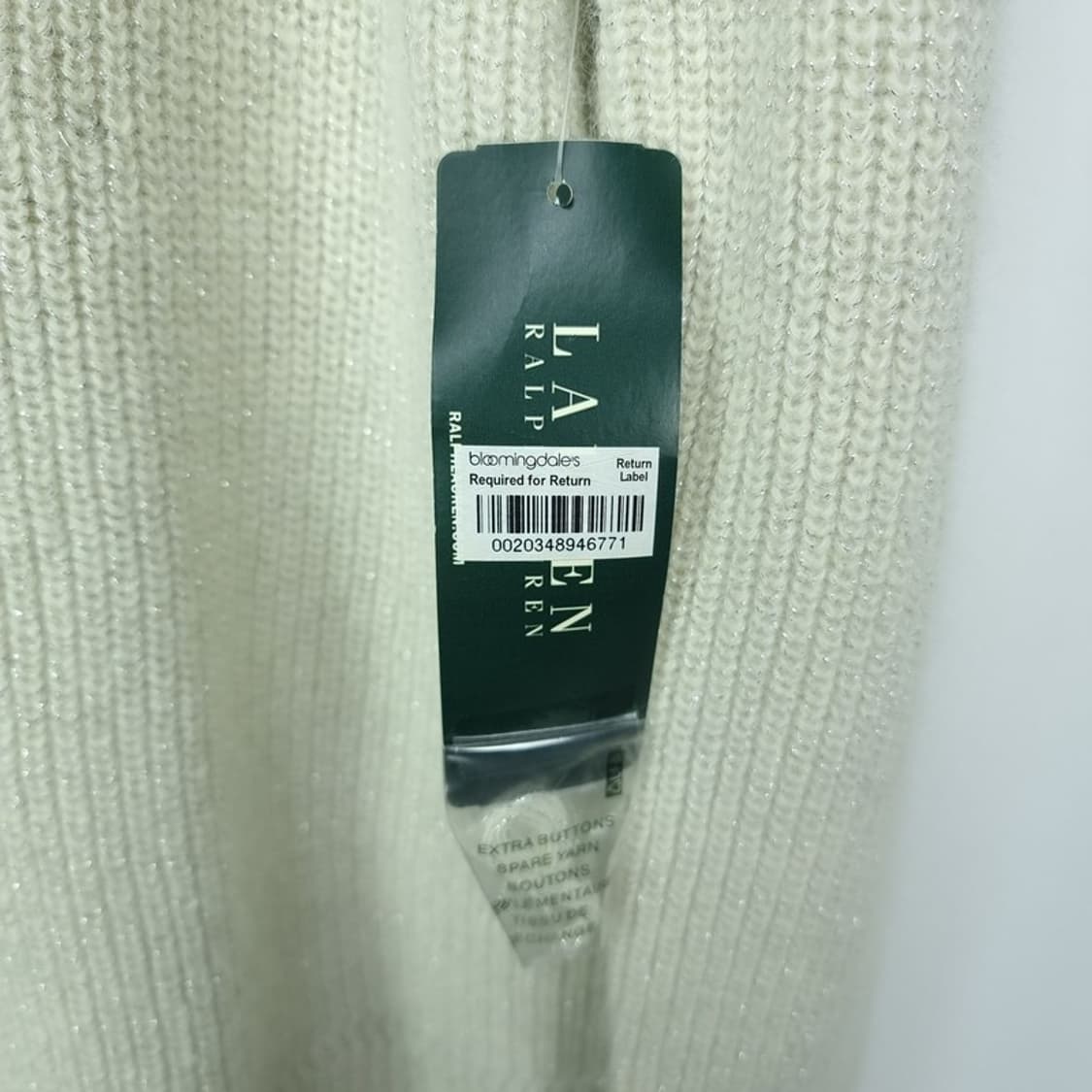 [폴로 랄프로렌](새상품) 숄폴라 니트 아이보리 M17649 상품이미지6