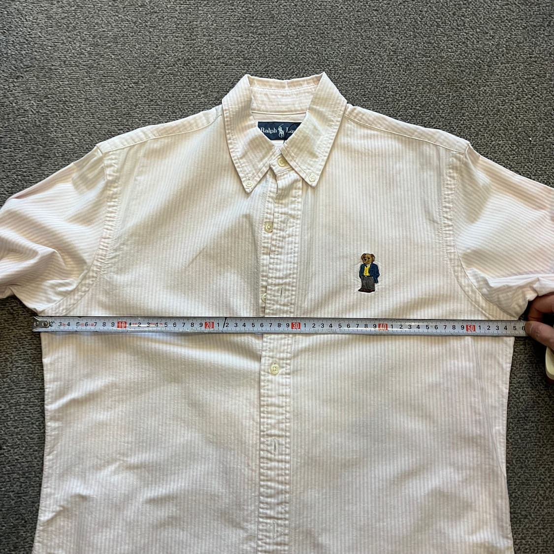 120 폴로 옥스포트 스트라이프 베어 셔츠 상품이미지6