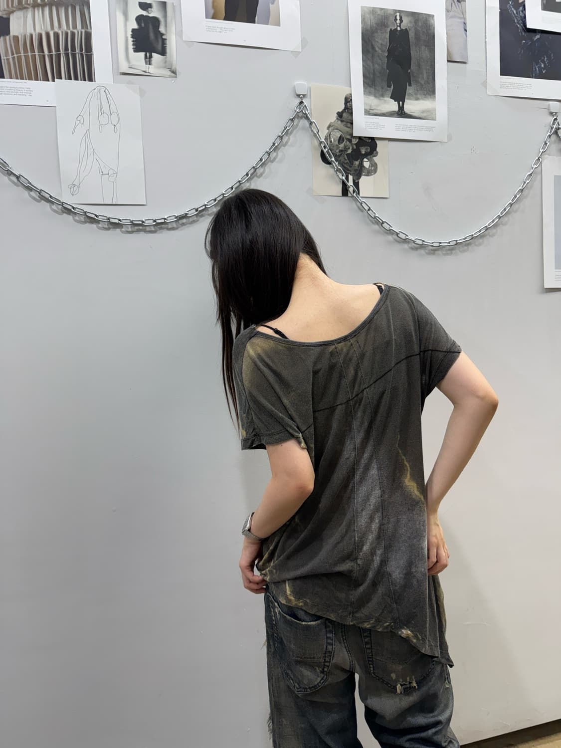 릴리전 그런지 실루엣 티셔츠 상품이미지6