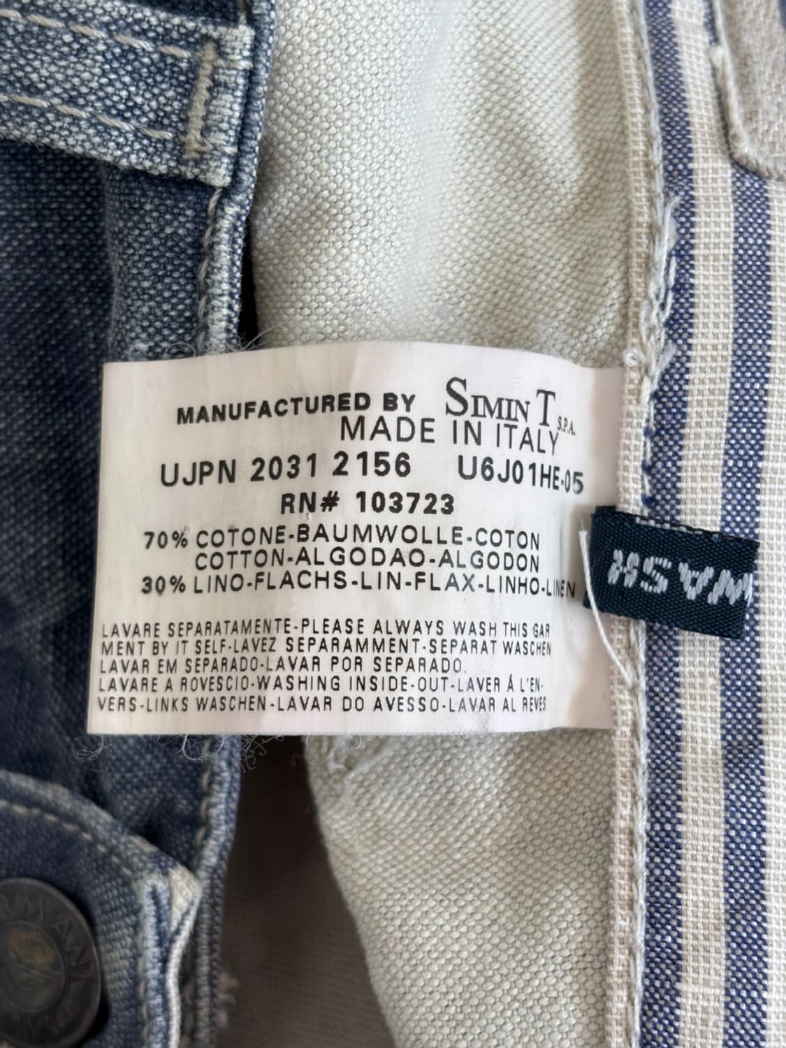 Vintage Armani Denim Pants 상품이미지8