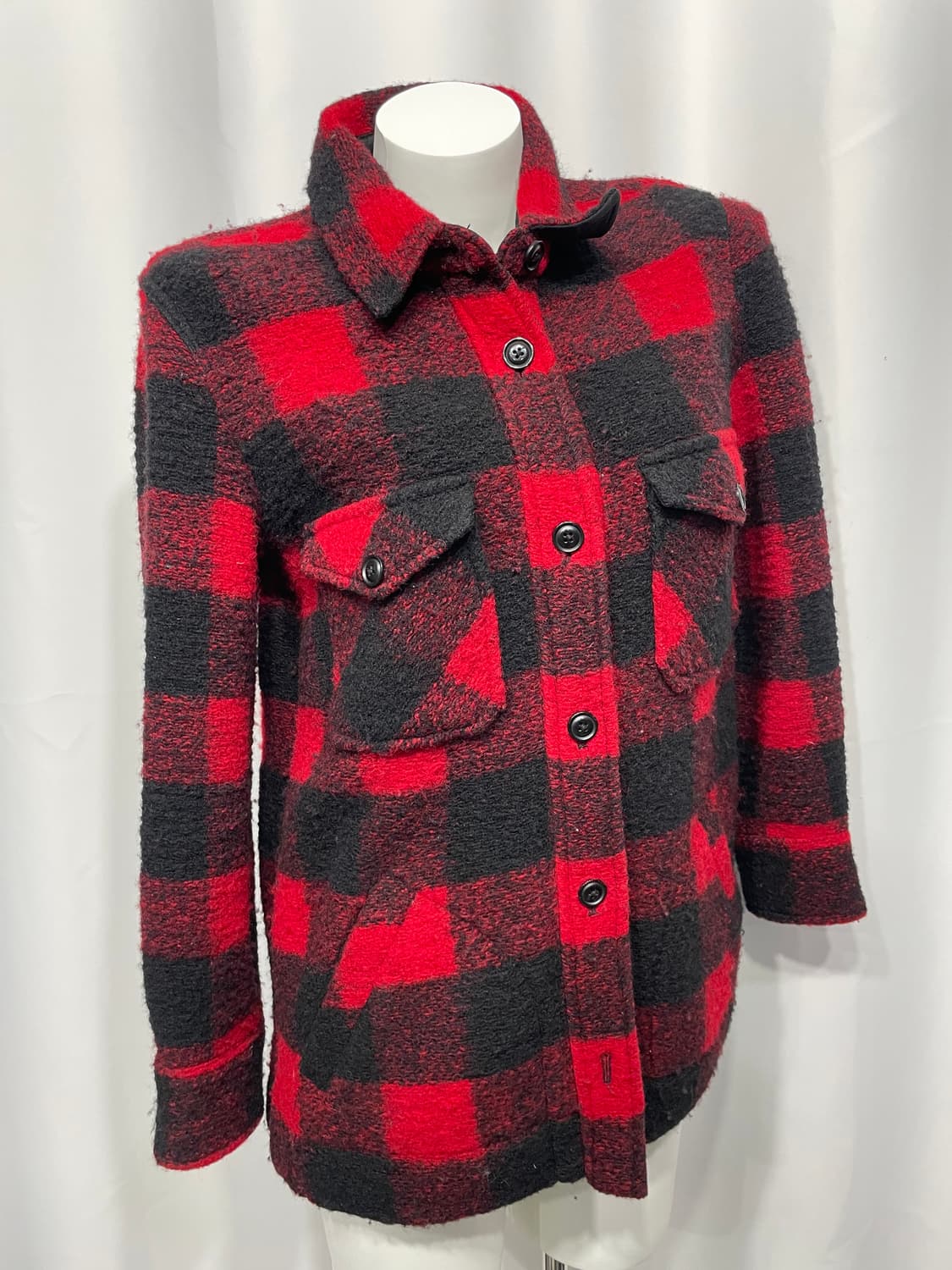 🎸레드&블랙 체크 패턴 니트 자켓🎸 상품이미지5
