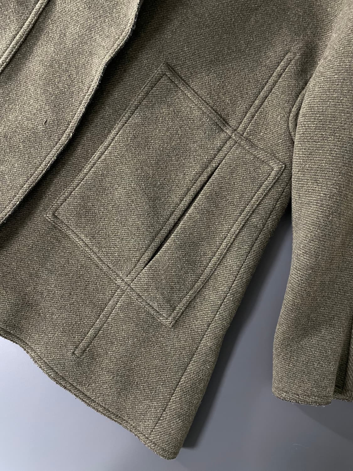 [M] 랑방 컬렉션 헤링본 오버핏 코트 상품이미지6