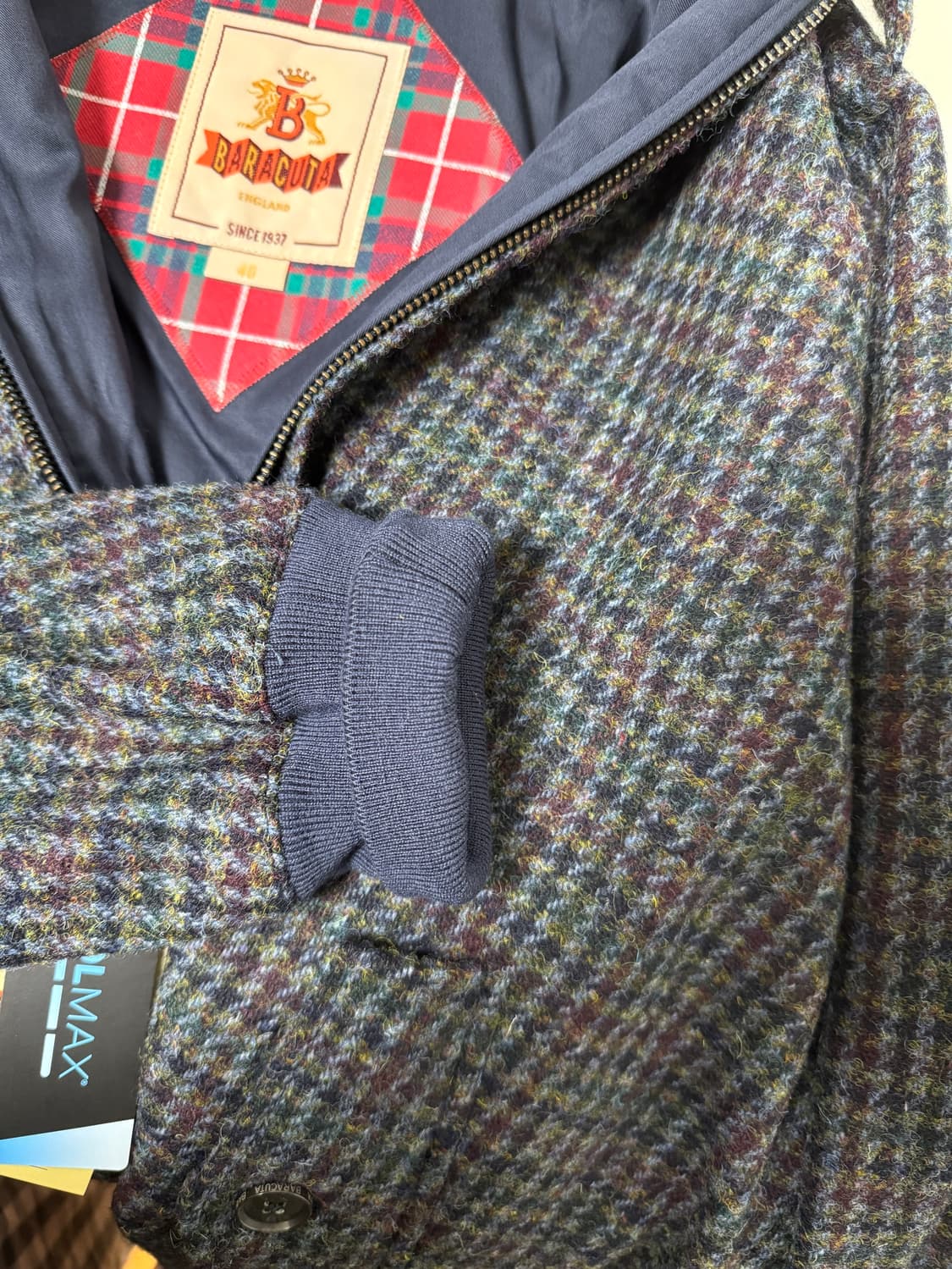 바라쿠타 G9 하운드투스 체크 버진울 자켓 40 상품이미지6
