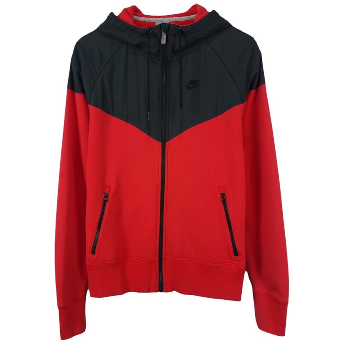 [나이키] 로고 자수 후드 집업 레드 M19370 상품이미지2