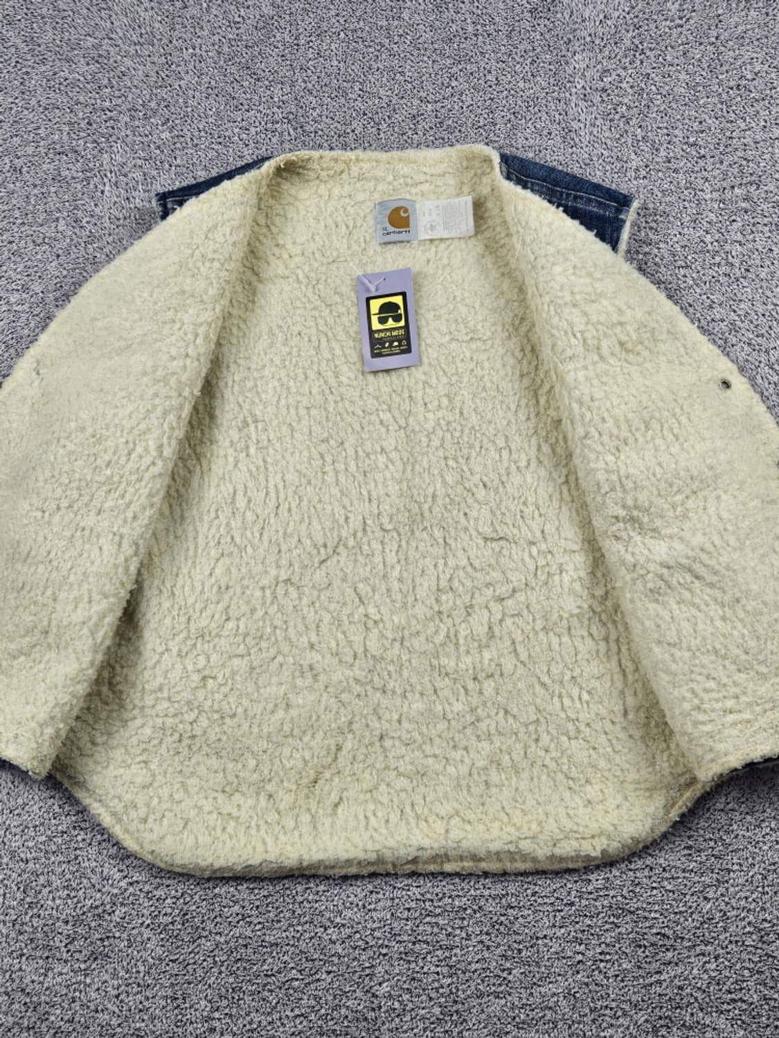 USA 칼하트 8SV 데님 쉐르파 워크 베스트 ( XL ) / 10355 상품이미지10