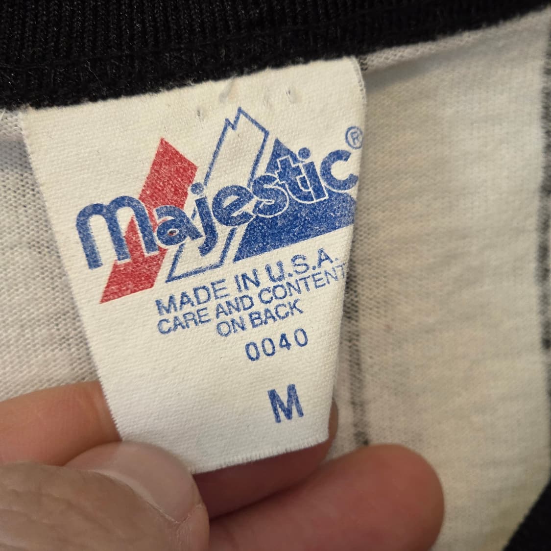 USA 마제스틱 스트라이프 링거 반팔 상품이미지9