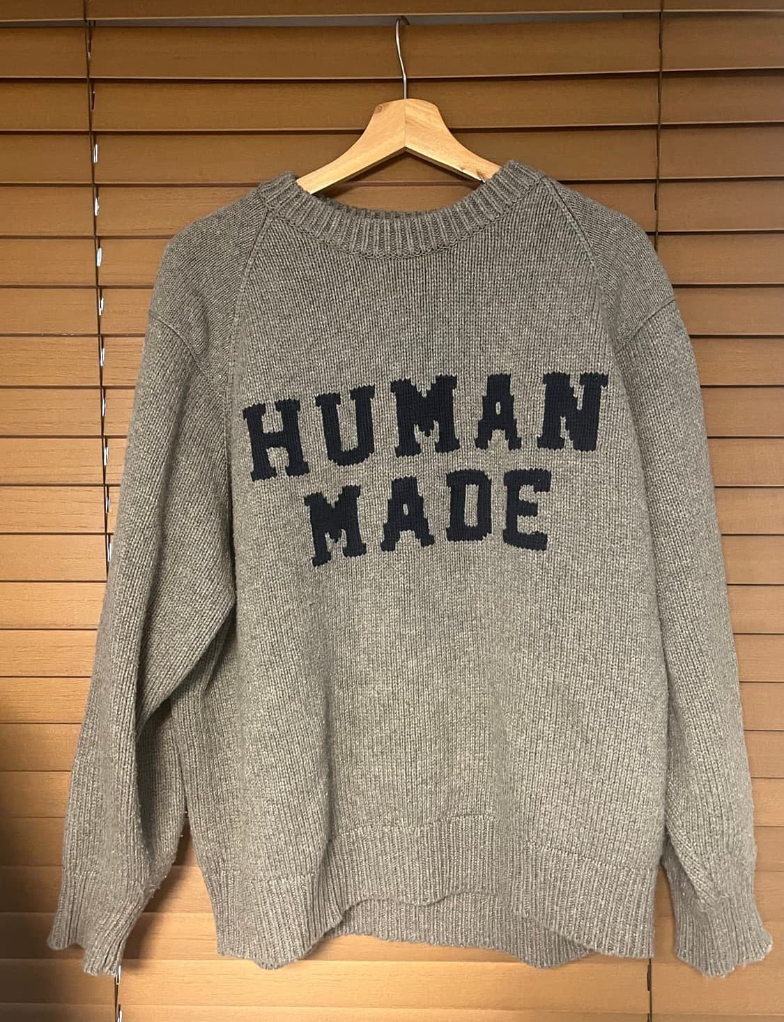 XL , 2회착용) 휴먼메이드 레글런니트 상품이미지3