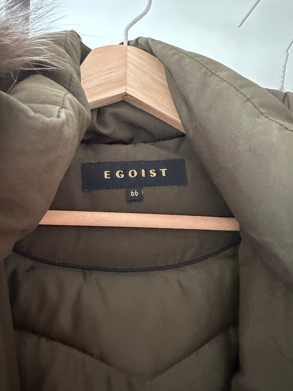 EGOIST 카키 퍼 패딩 66 상품이미지2