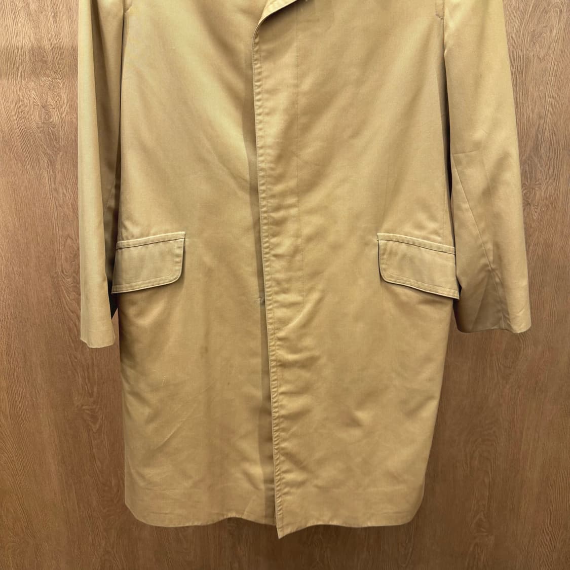 버버리 트렌치 코트 히든 여밈 싱글 미니멀 디테일 베이지 상품이미지5