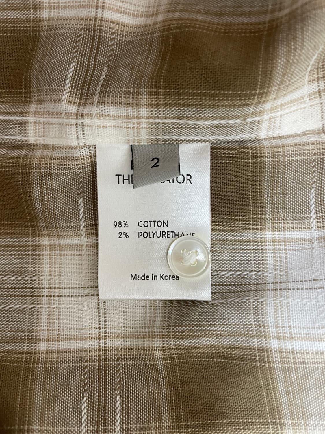 마티스더큐레이터 옴브레 체크셔츠 모카 m 상품이미지3