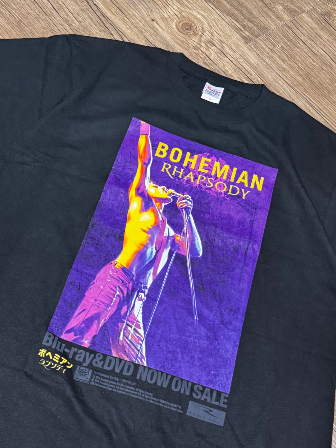 [L] 퀸 보헤미안 랩소디 프로모션 프린팅 티셔츠 상품이미지3