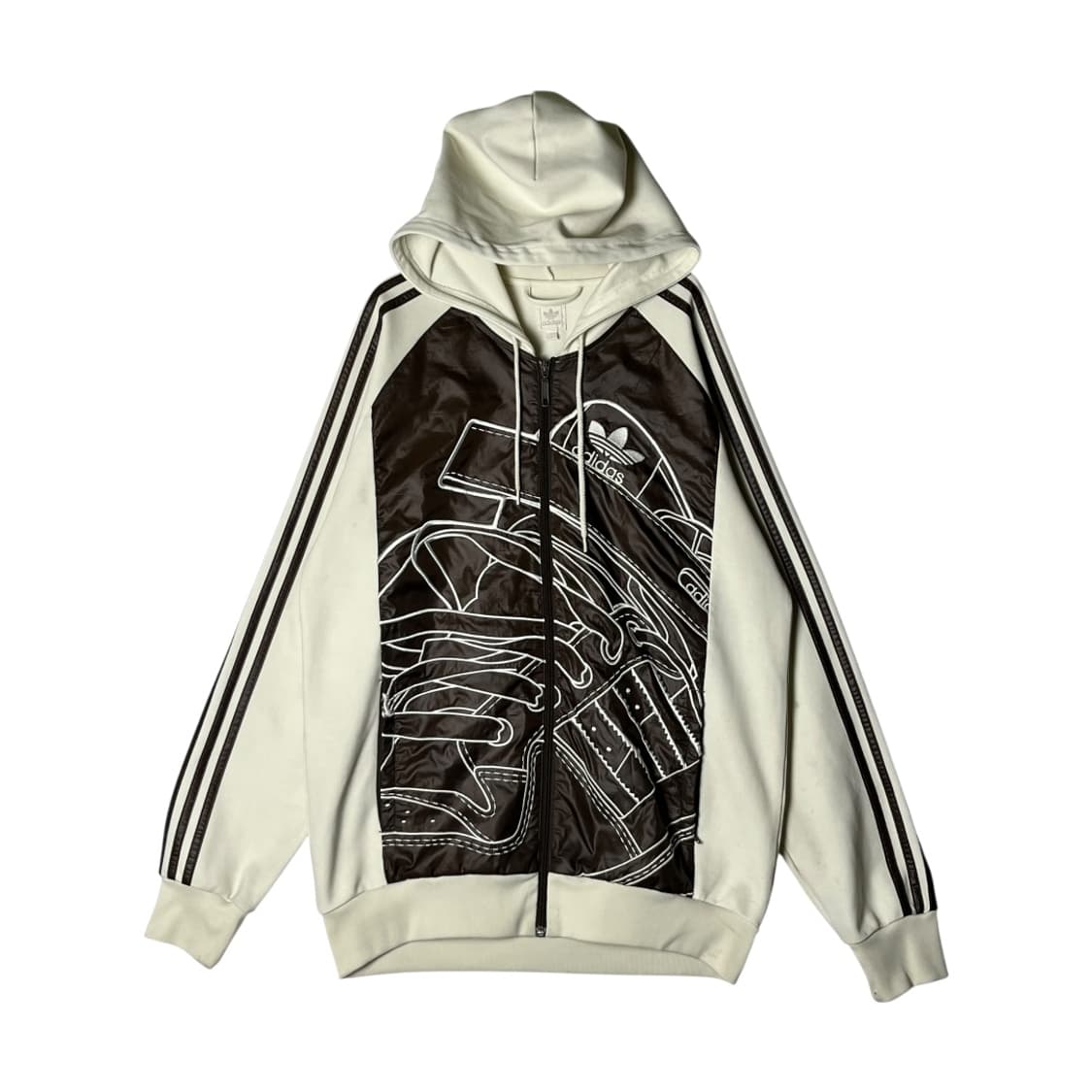 [Adidas] 아디다스 초코브라운 바람막이 후드집업  상품이미지1