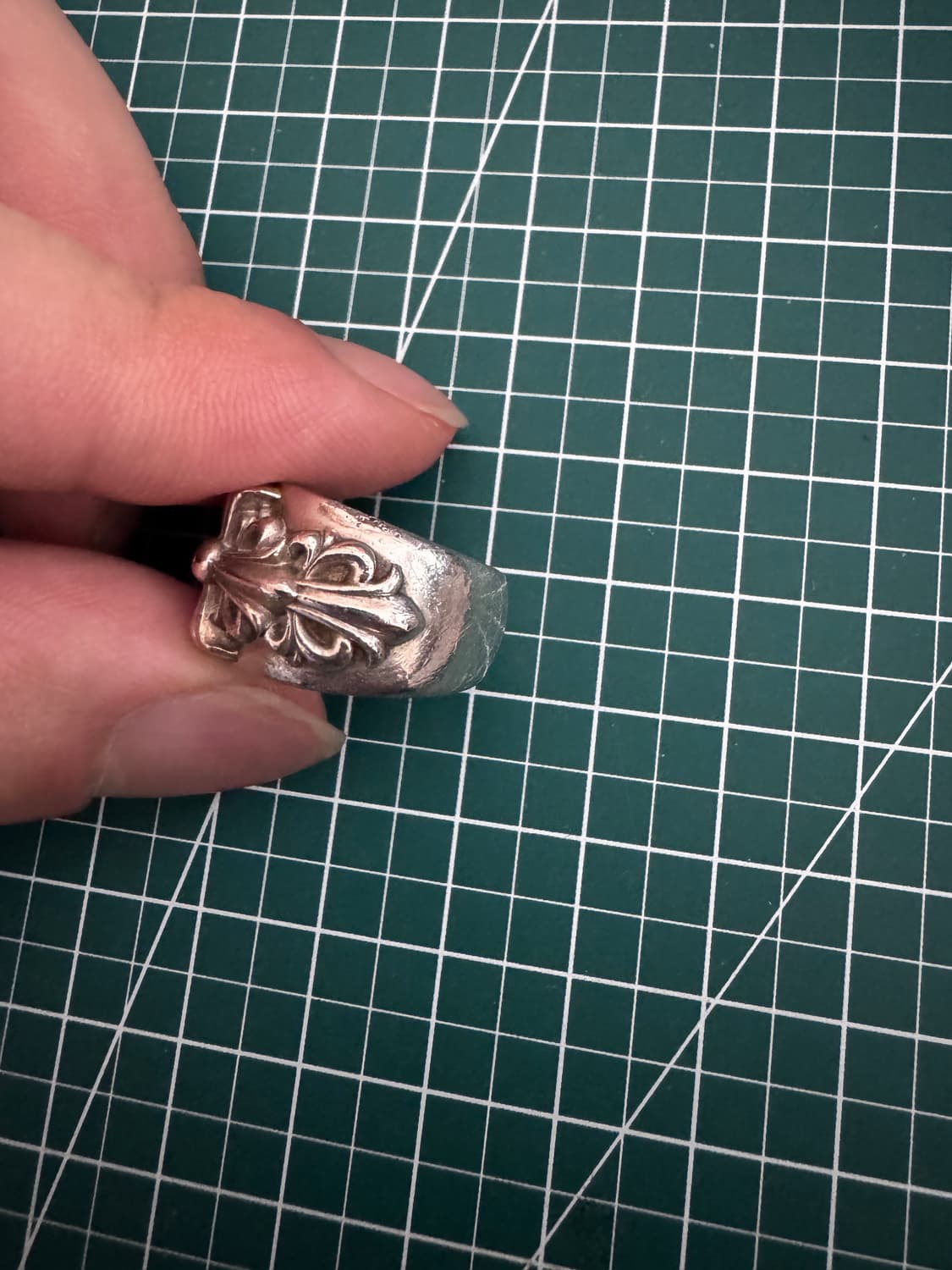 크롬하츠 더블 플로랄 크로스링 v2 상품이미지2