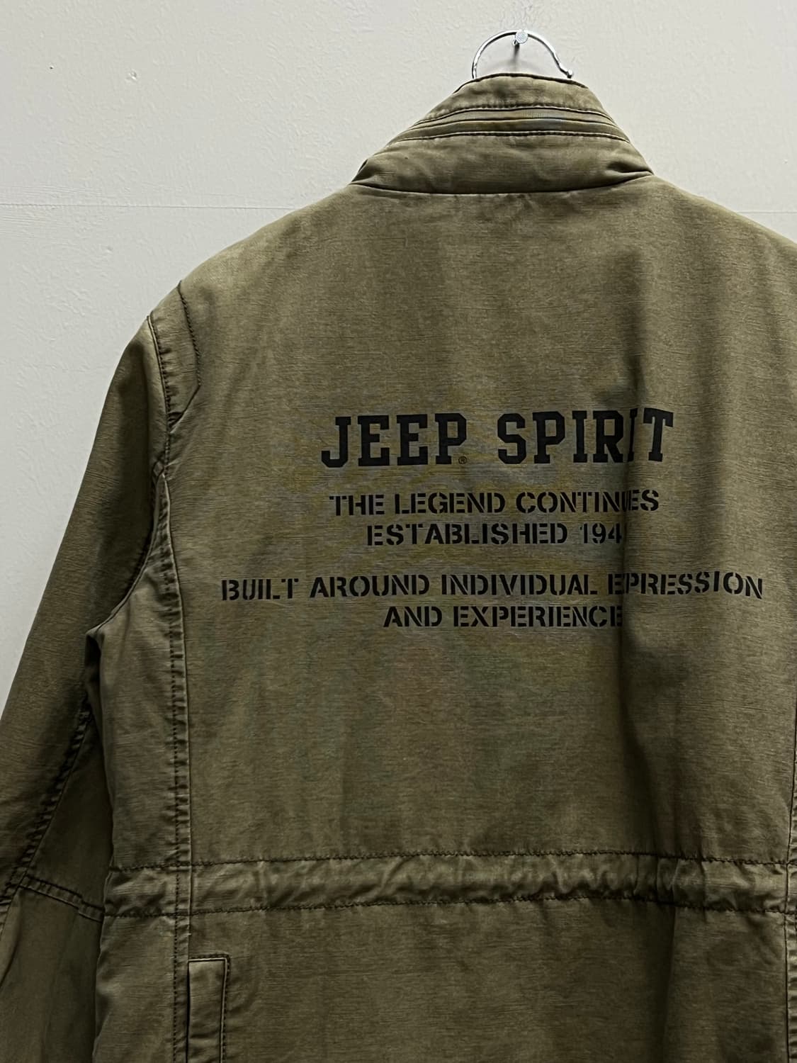 지프 올드스쿨 패치로고 사파리 헌팅 자켓 카키 상품이미지5