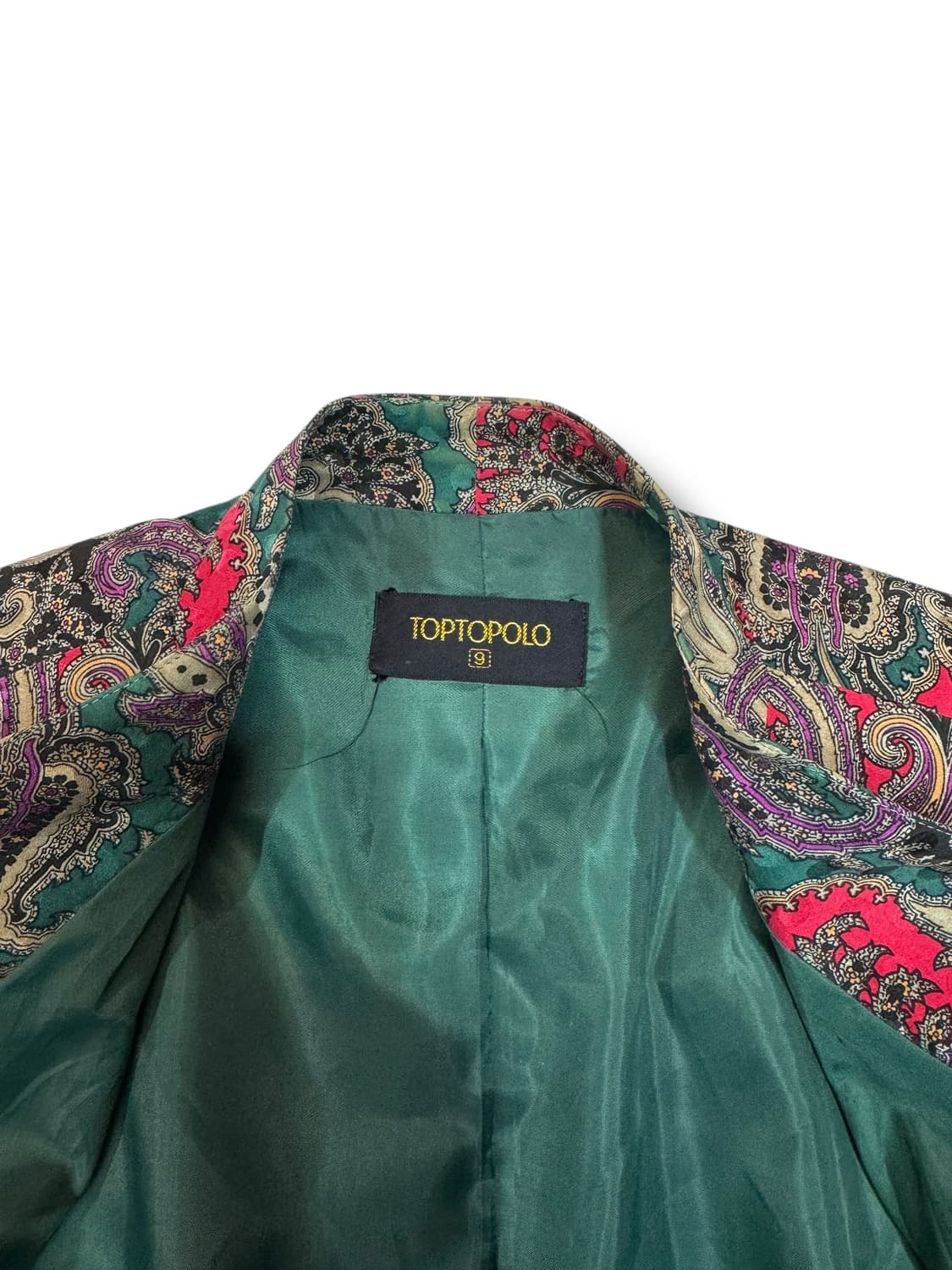 빈티지 우먼스 페이즐리 실크 자켓   상품이미지6